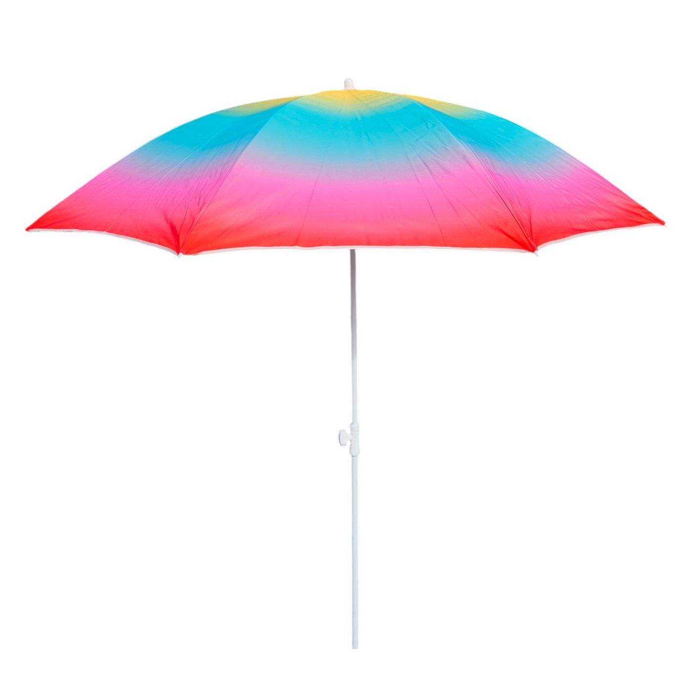 Parasol beach umbrella balcony umbrella UV protection 50+ yellow red 155 cm colorful