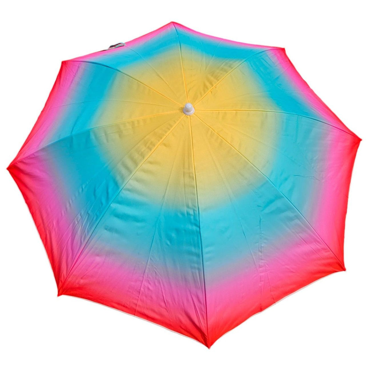 Parasol beach umbrella balcony umbrella UV protection 50+ yellow red 155 cm colorful