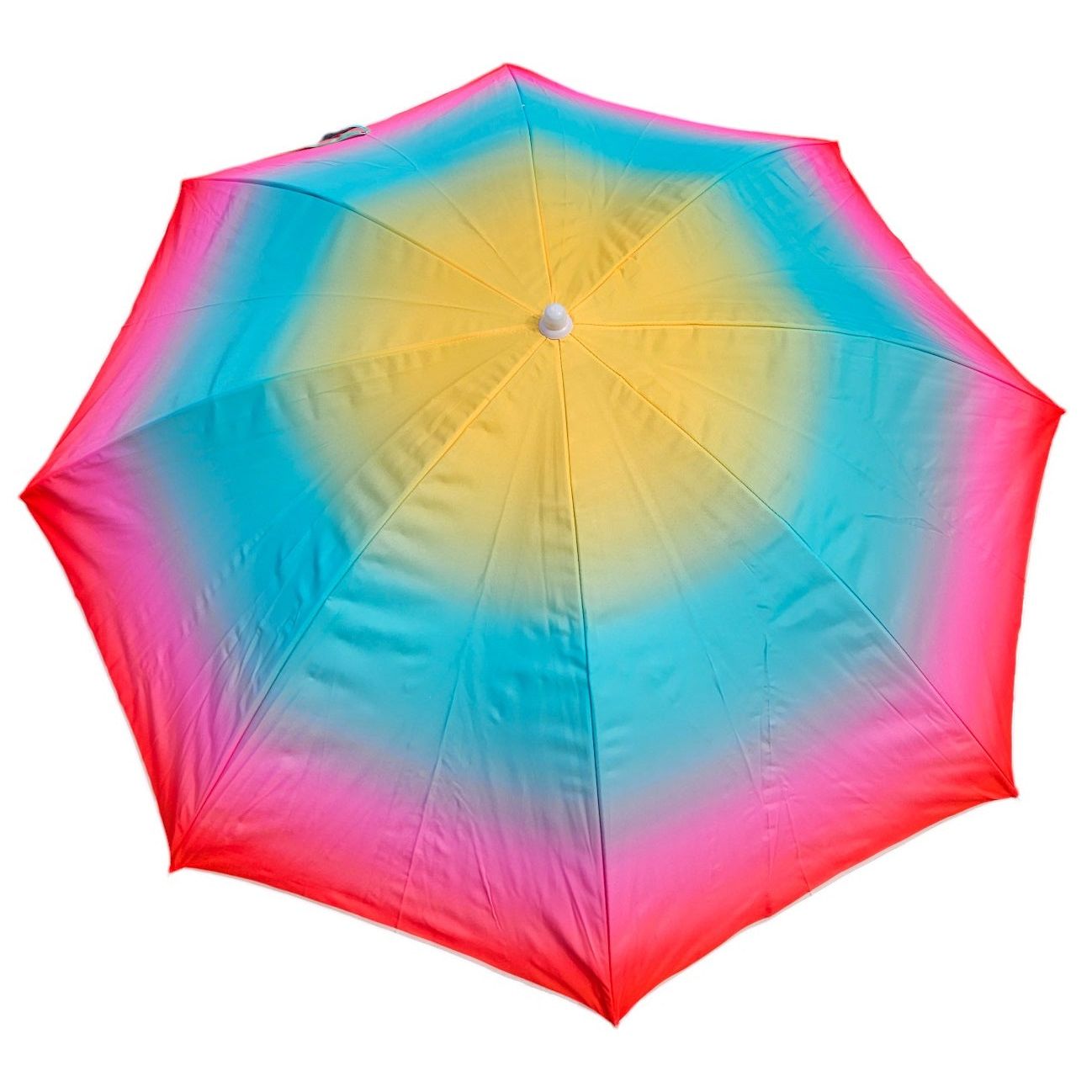Parasol beach umbrella balcony umbrella UV protection 50+ yellow red 155 cm colorful