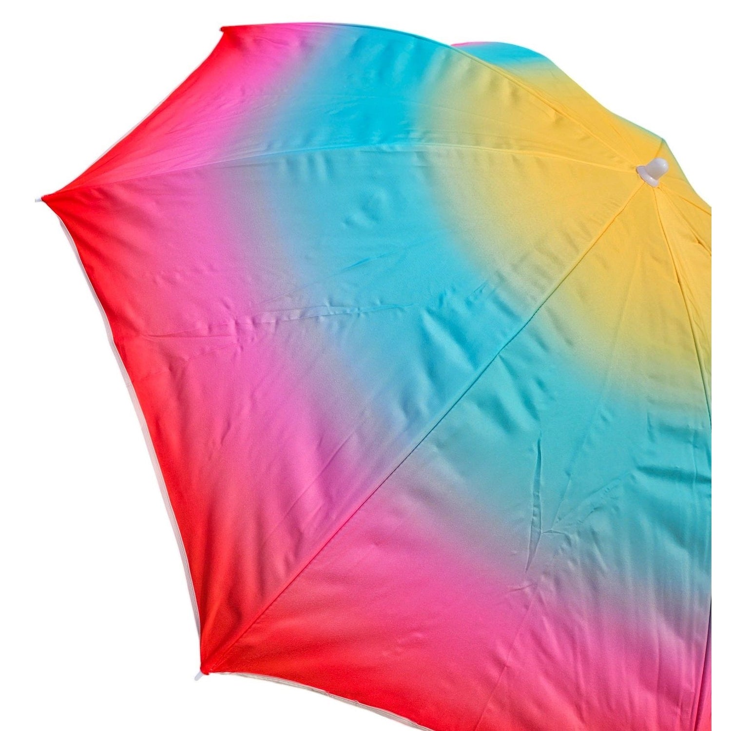 Parasol beach umbrella balcony umbrella UV protection 50+ yellow red 155 cm colorful