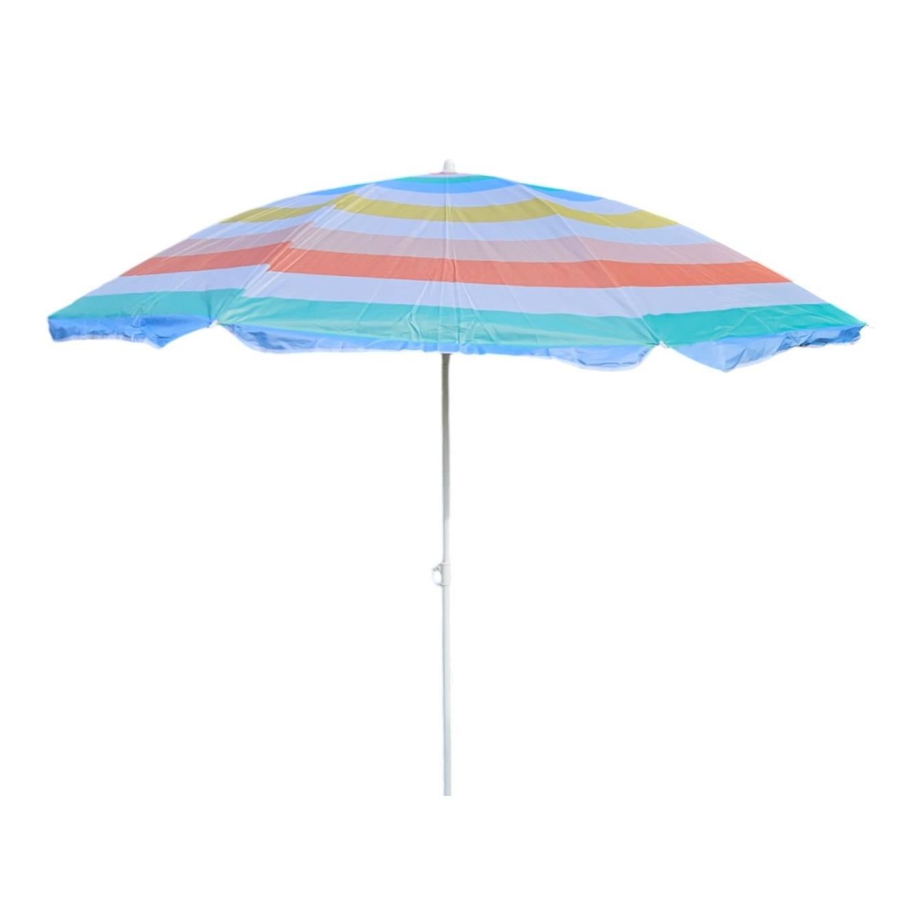 Parasol beach umbrella balcony umbrella UV protection 30+ striped 155 cm colorful