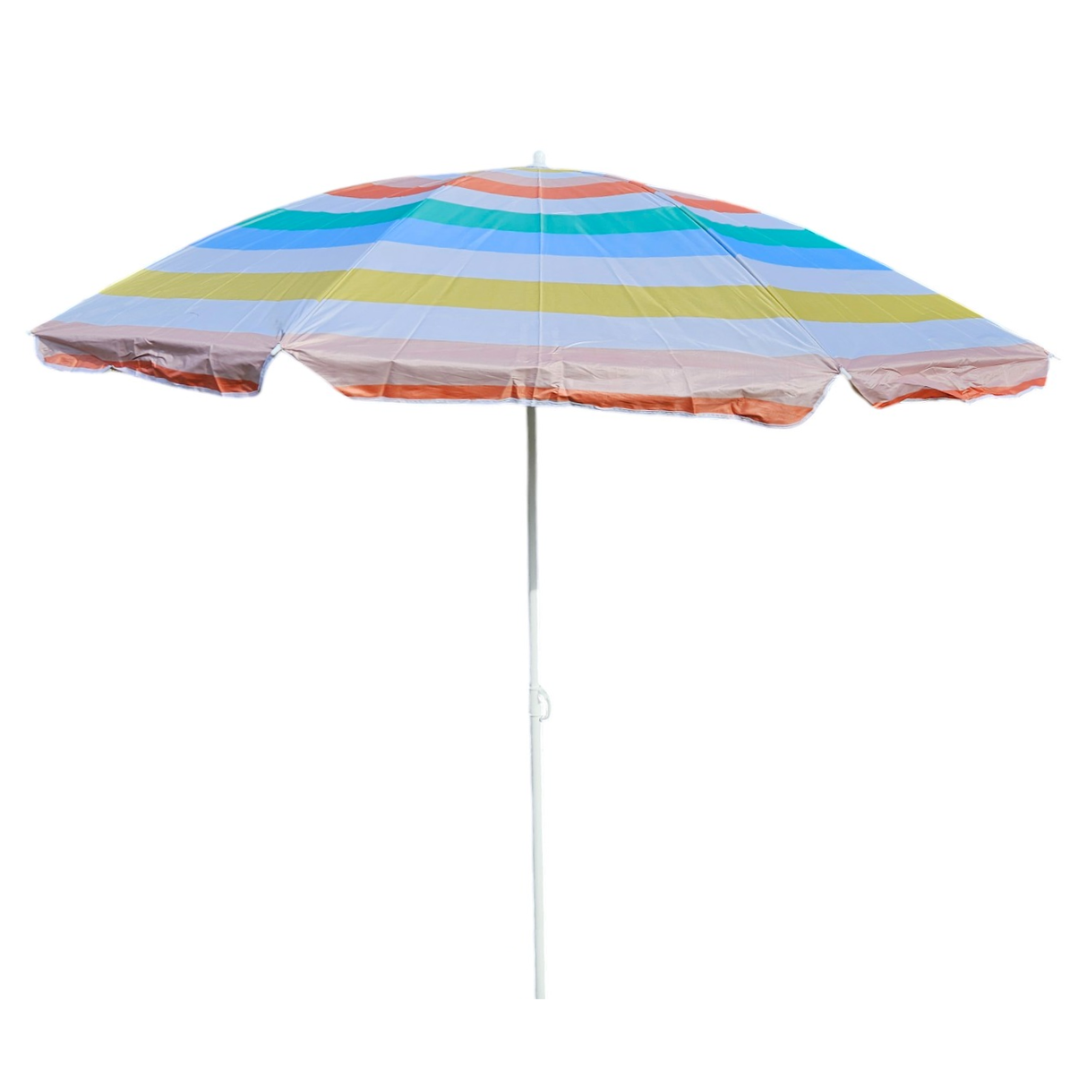 Parasol beach umbrella balcony umbrella UV protection 30+ striped 155 cm colorful