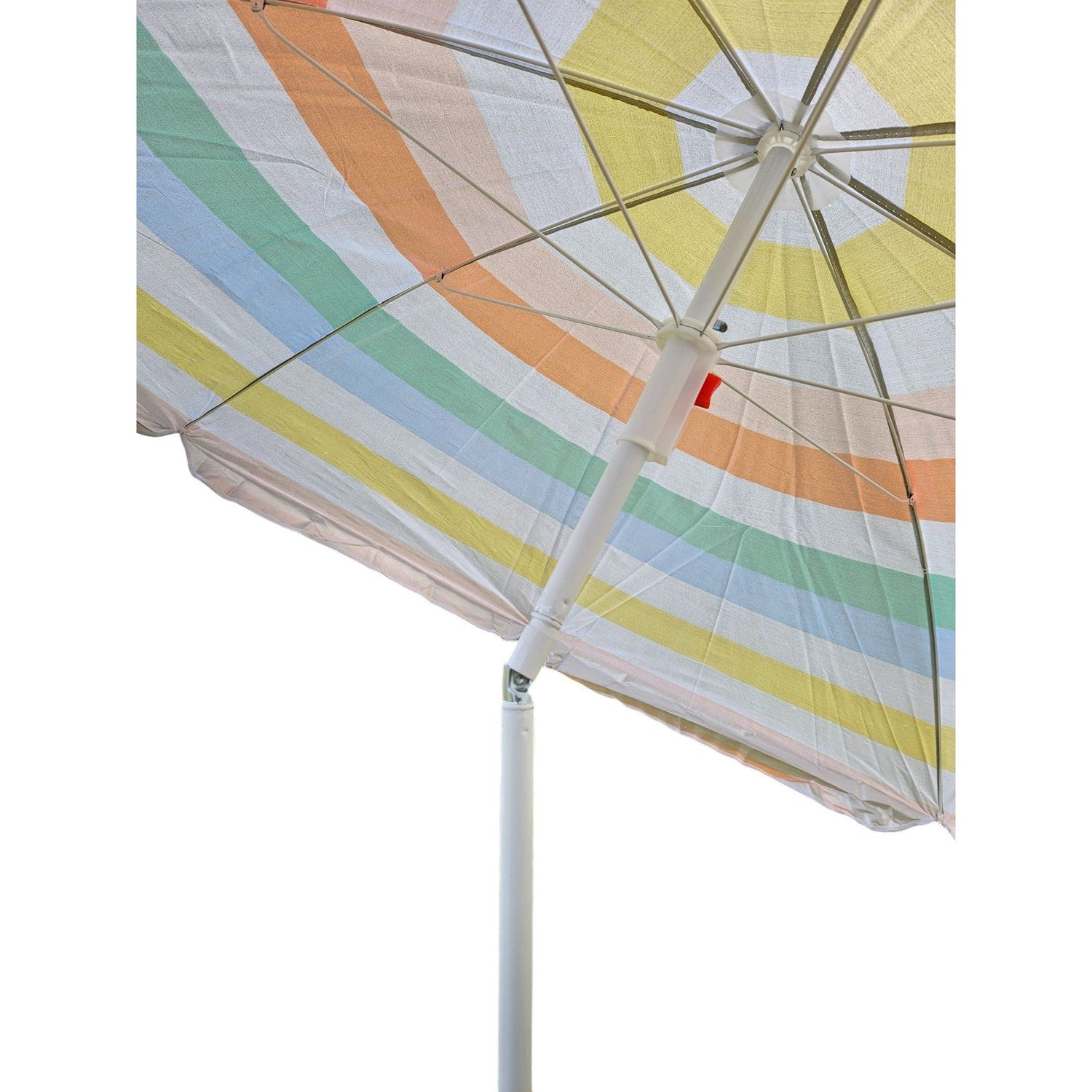 Parasol beach umbrella balcony umbrella UV protection 30+ striped 155 cm colorful