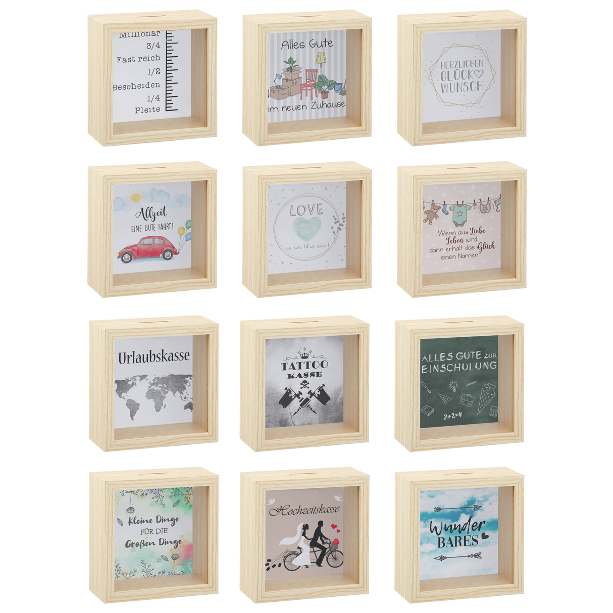 Money box 12 background pictures money box wood glass piggy bank picture frame 15cm