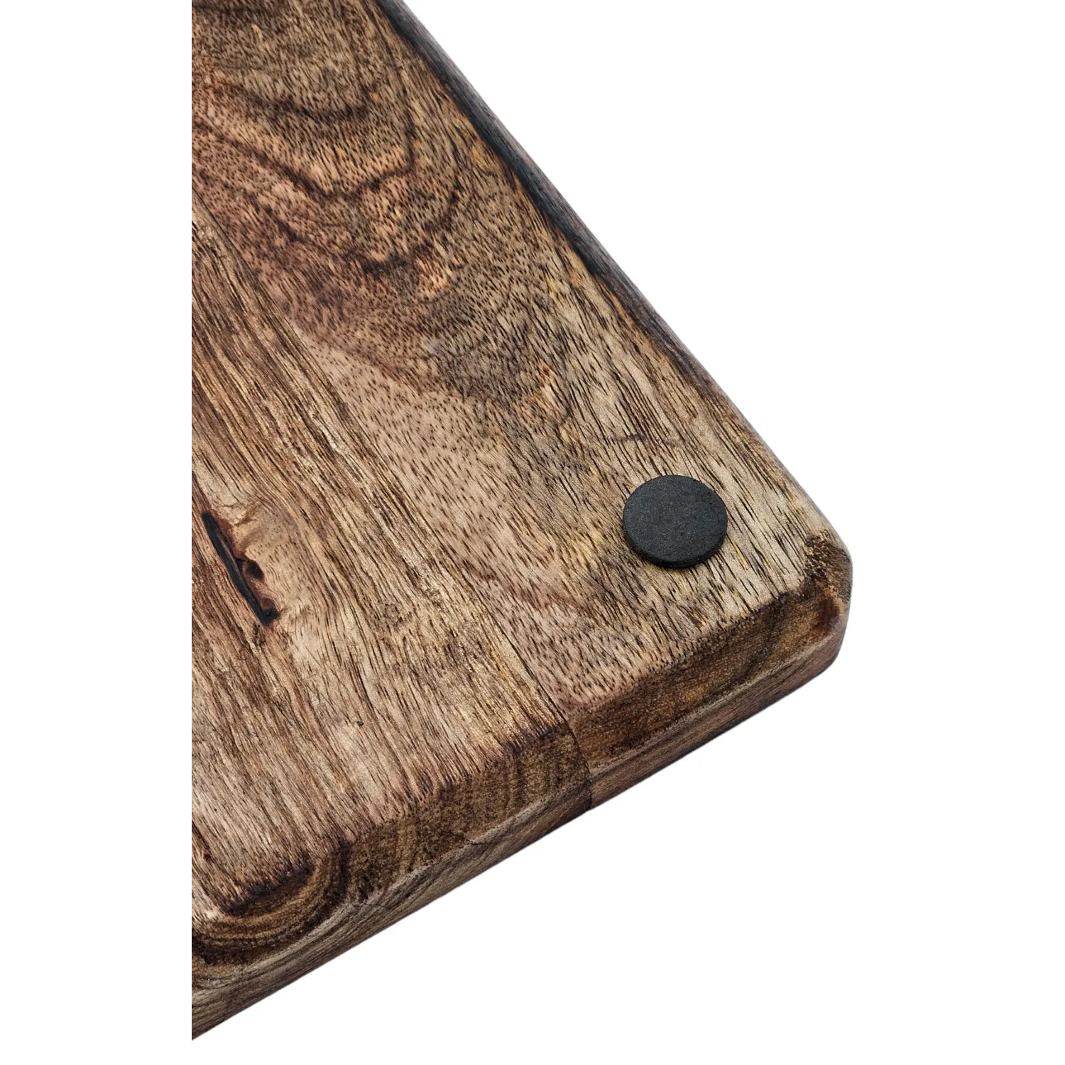 Tablett Mangoholz Holztablett Mango Holz Teller Deko braun dunkelbraun 24x24 cm