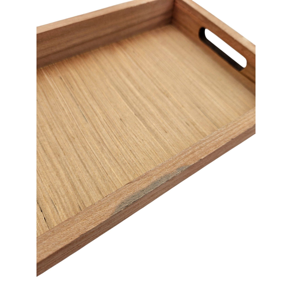 Tray decorative tray serving tray large SET of 2 B-stock wood brown candle tray