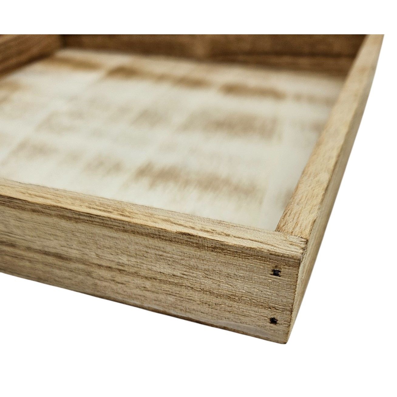 Tray wooden tray 26x26 brown natural decorative tray rectangular candle tray