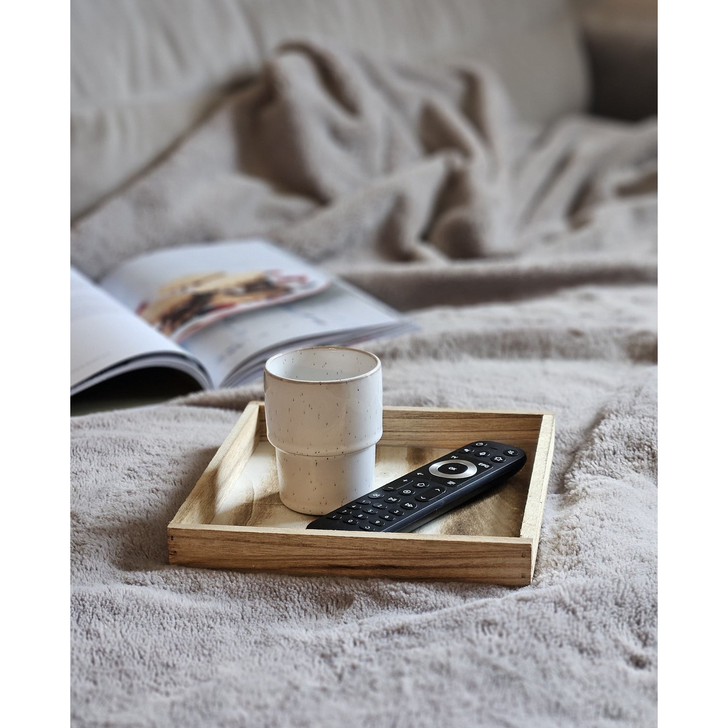 Tray wooden tray 26x26 brown natural decorative tray rectangular candle tray