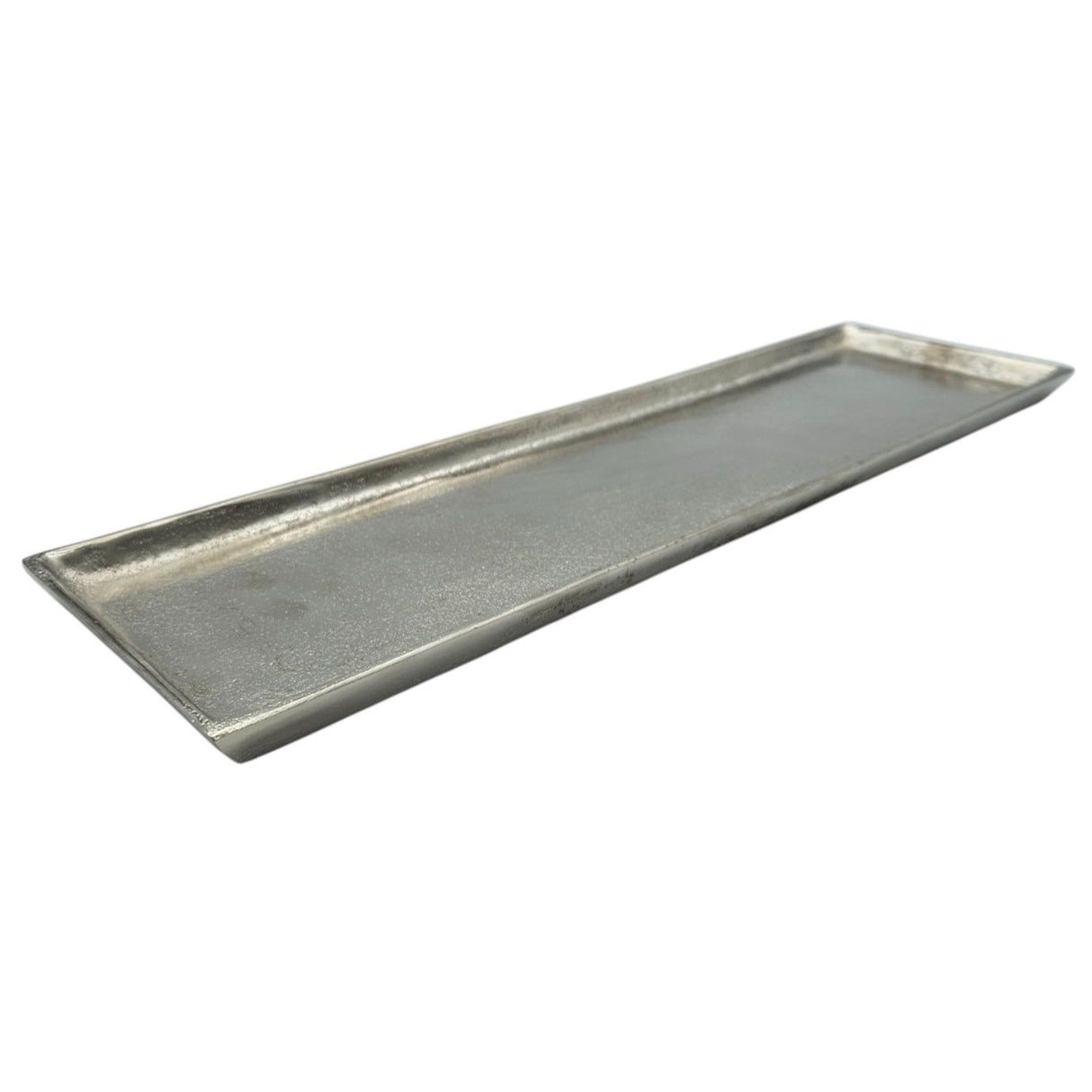 Tray decoration metal 44x13 cm silver candle tray decorative tray decorative bowl rectangular