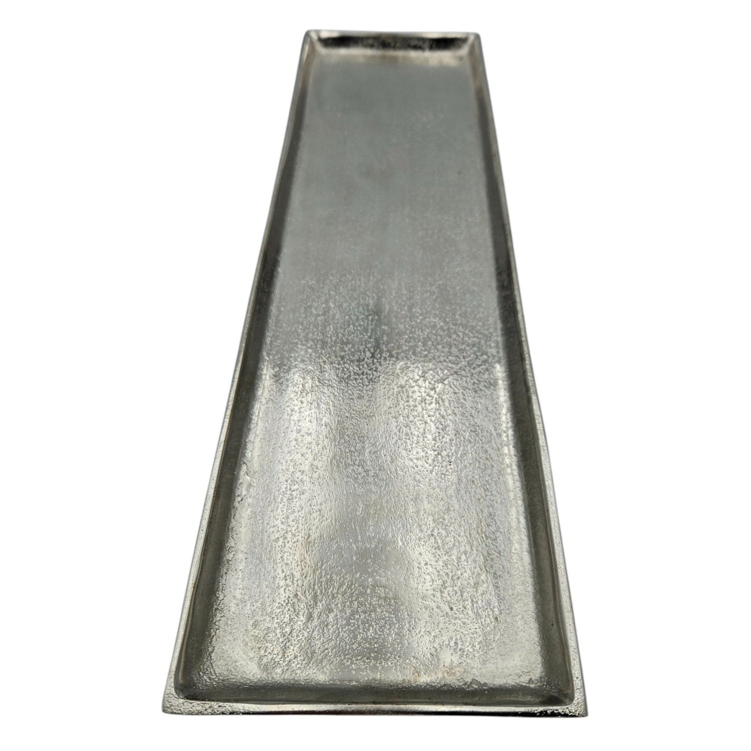 Tray decoration metal 44x13 cm silver candle tray decorative tray decorative bowl rectangular