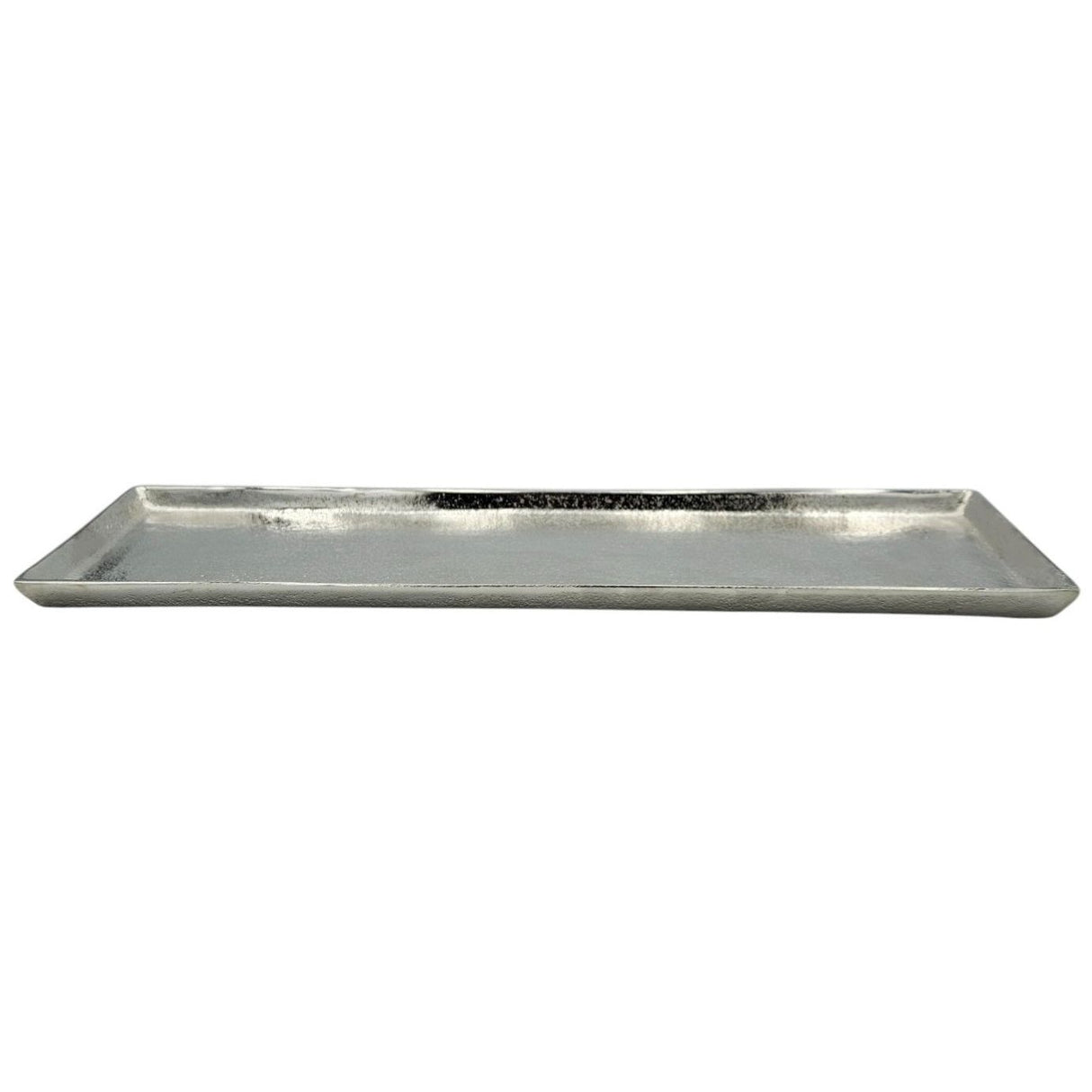 Tray decoration metal 44x13 cm silver candle tray decorative tray decorative bowl rectangular
