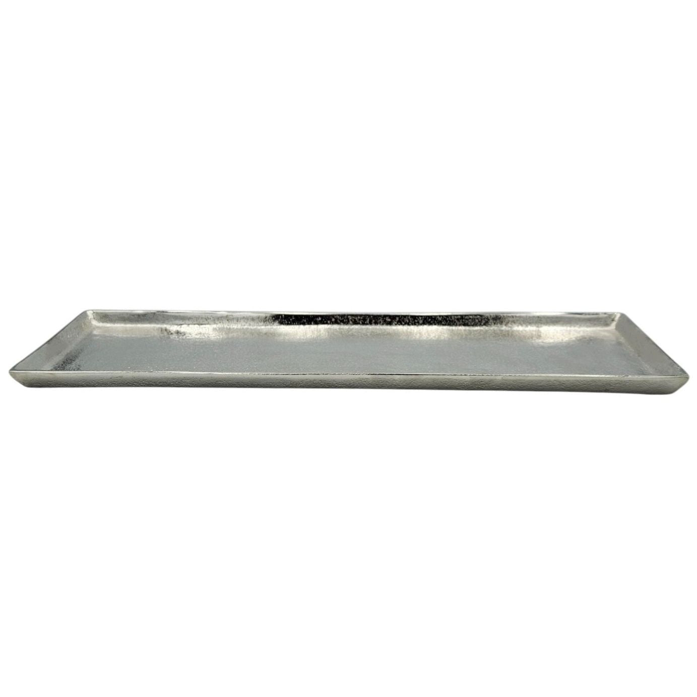 Tray decoration metal 44x13 cm silver candle tray decorative tray decorative bowl rectangular