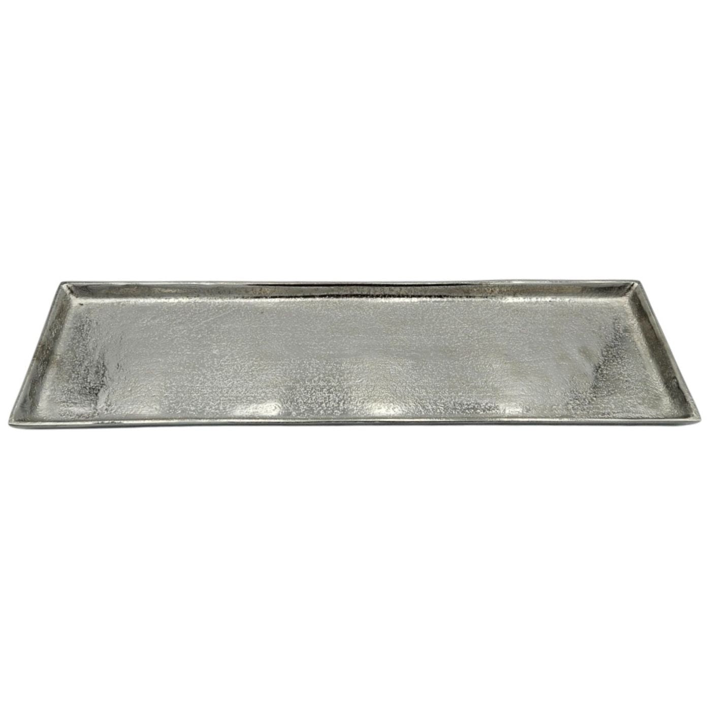 Tray decoration metal 44x13 cm silver candle tray decorative tray decorative bowl rectangular