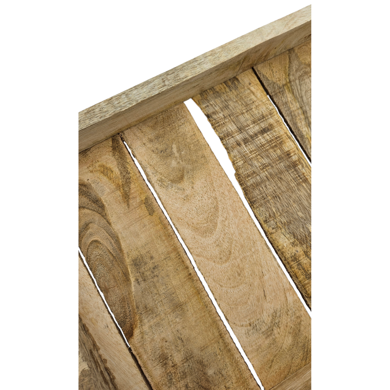 Tablett Dekotablett Holz Mangoholz braun Deko Tischdeko Mango Holztablett B-WARE