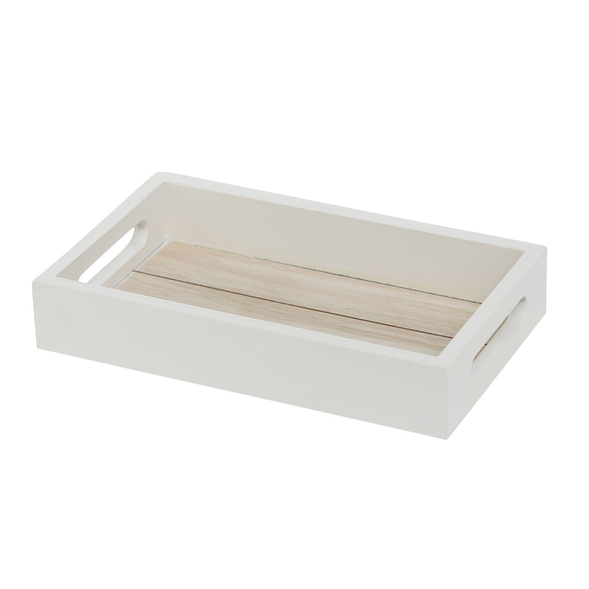 Decorative tray country style white tray small medium large round rectangle wood