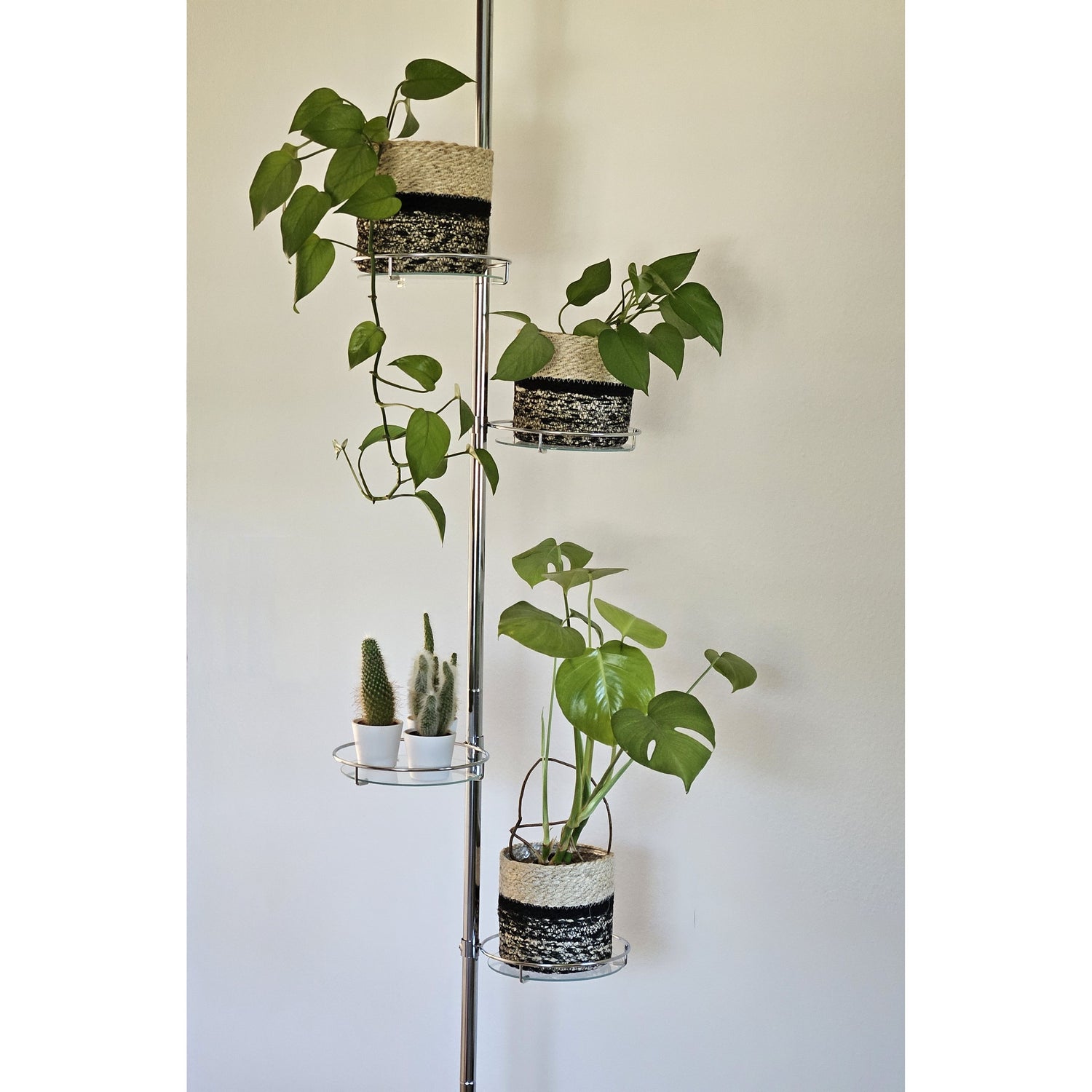 Teleskop-Blumenregal 175-275 cm Pflanztreppe Blumentreppe Regal Pflanzenregal