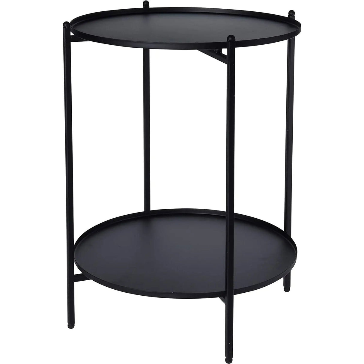 Side table coffee table decorative table telephone table bedside table black metal round