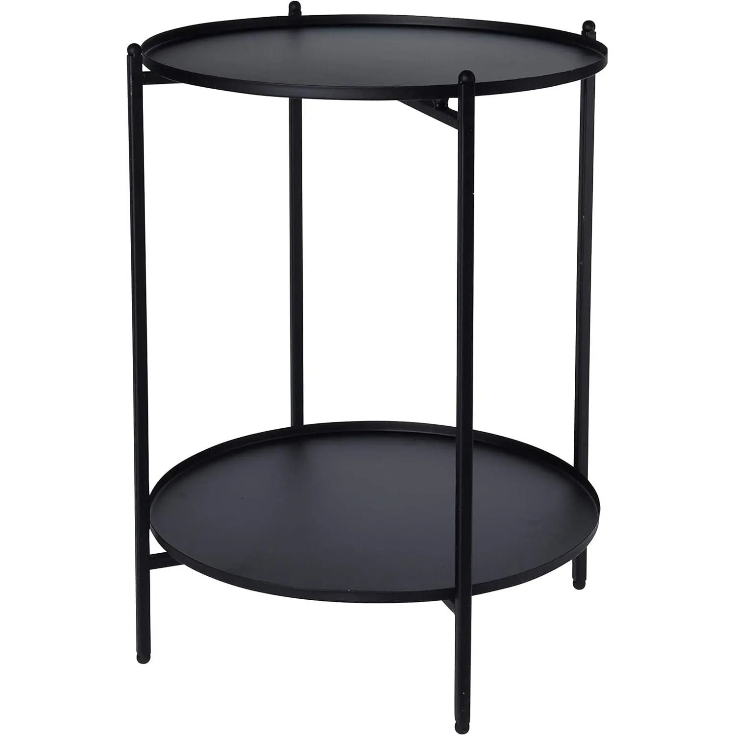 Side table coffee table decorative table telephone table bedside table black metal round