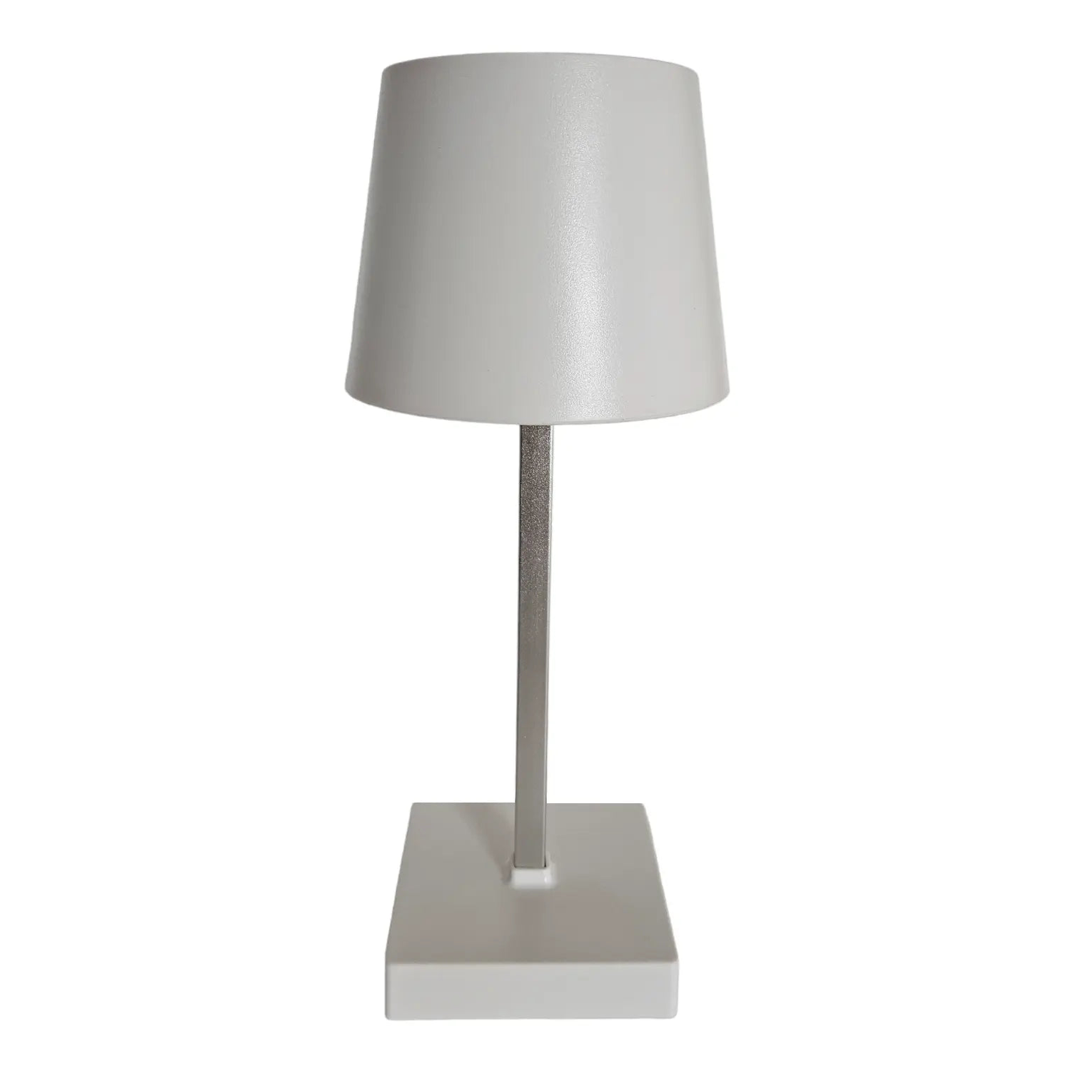 Tischleuchte Touch dimmbar LED Lampe Leuchte weiß silber kabellos Höhe 26 cm