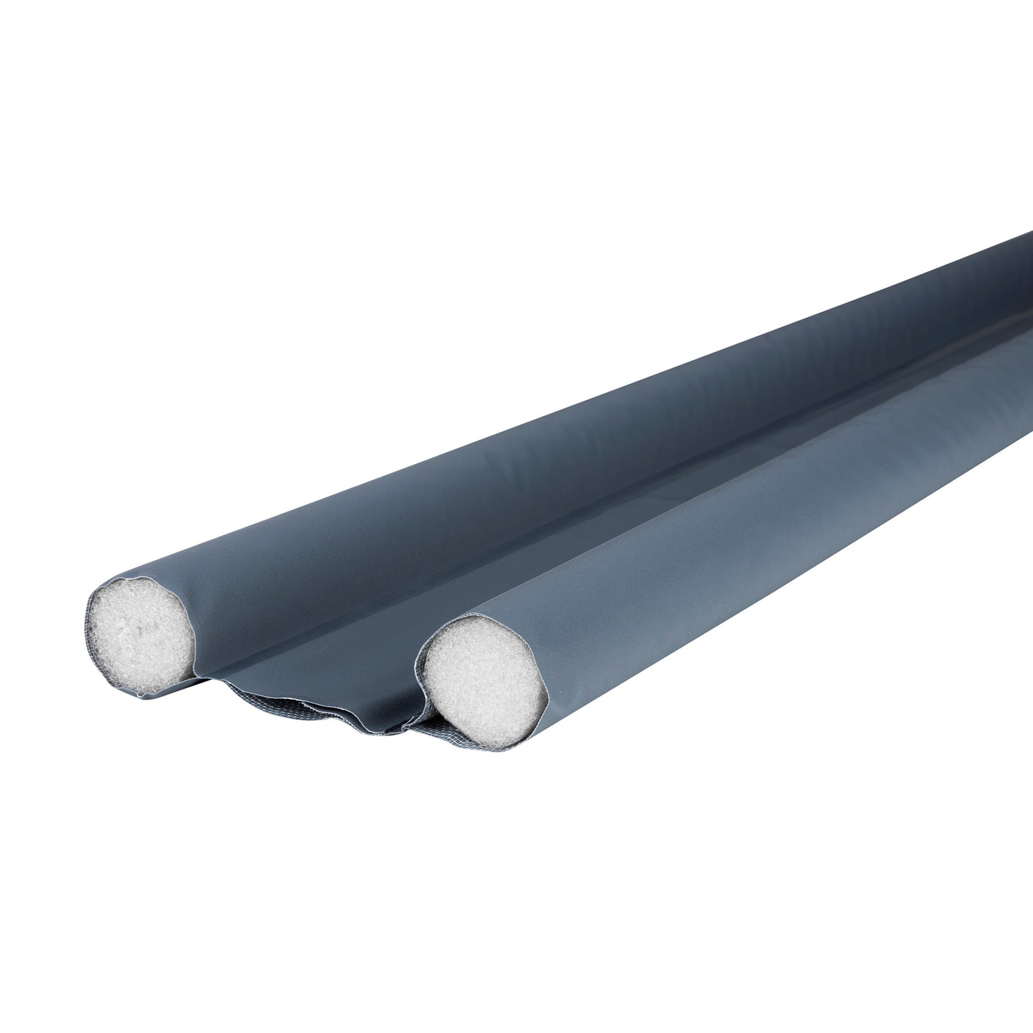 Draft stopper double seal door seal grey energy saving set of 2 95 cm can be shortened