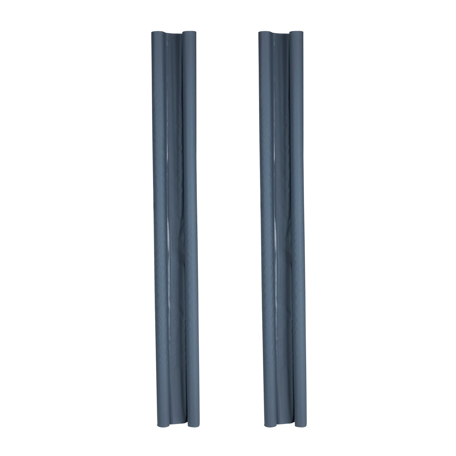 Draft stopper double seal door seal grey energy saving set of 2 95 cm can be shortened