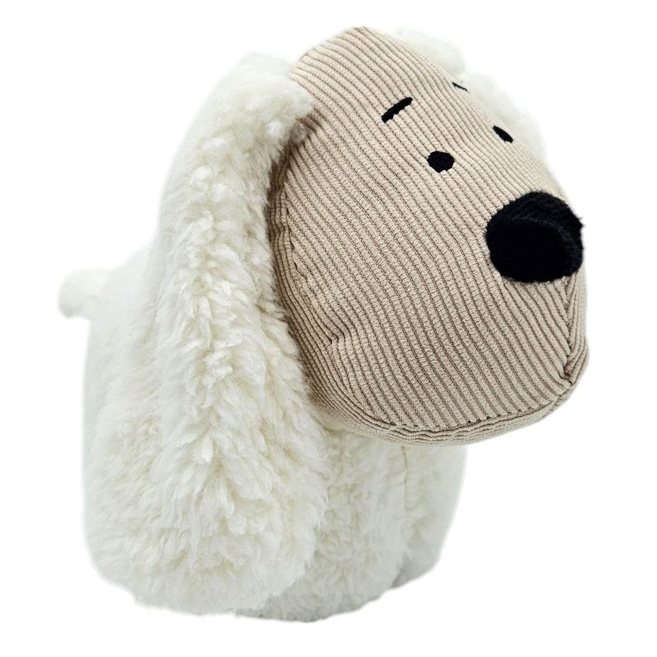 Door stopper door bag sheep cow dog door buffer for floor fabric and sand white beige