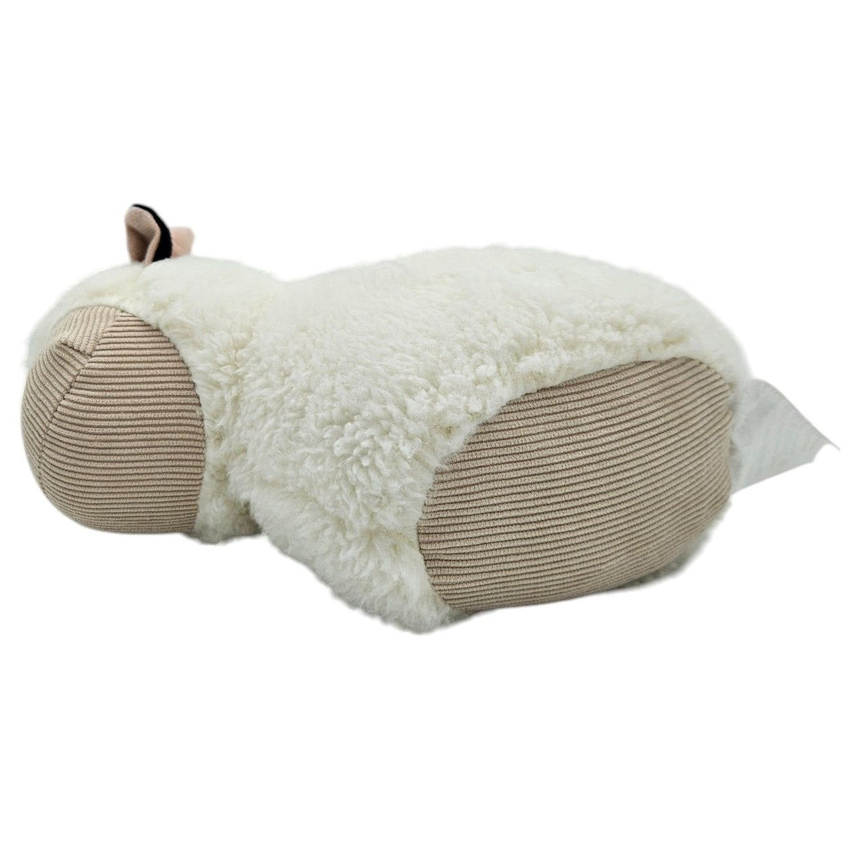 Door stopper door bag sheep cow dog door buffer for floor fabric and sand white beige