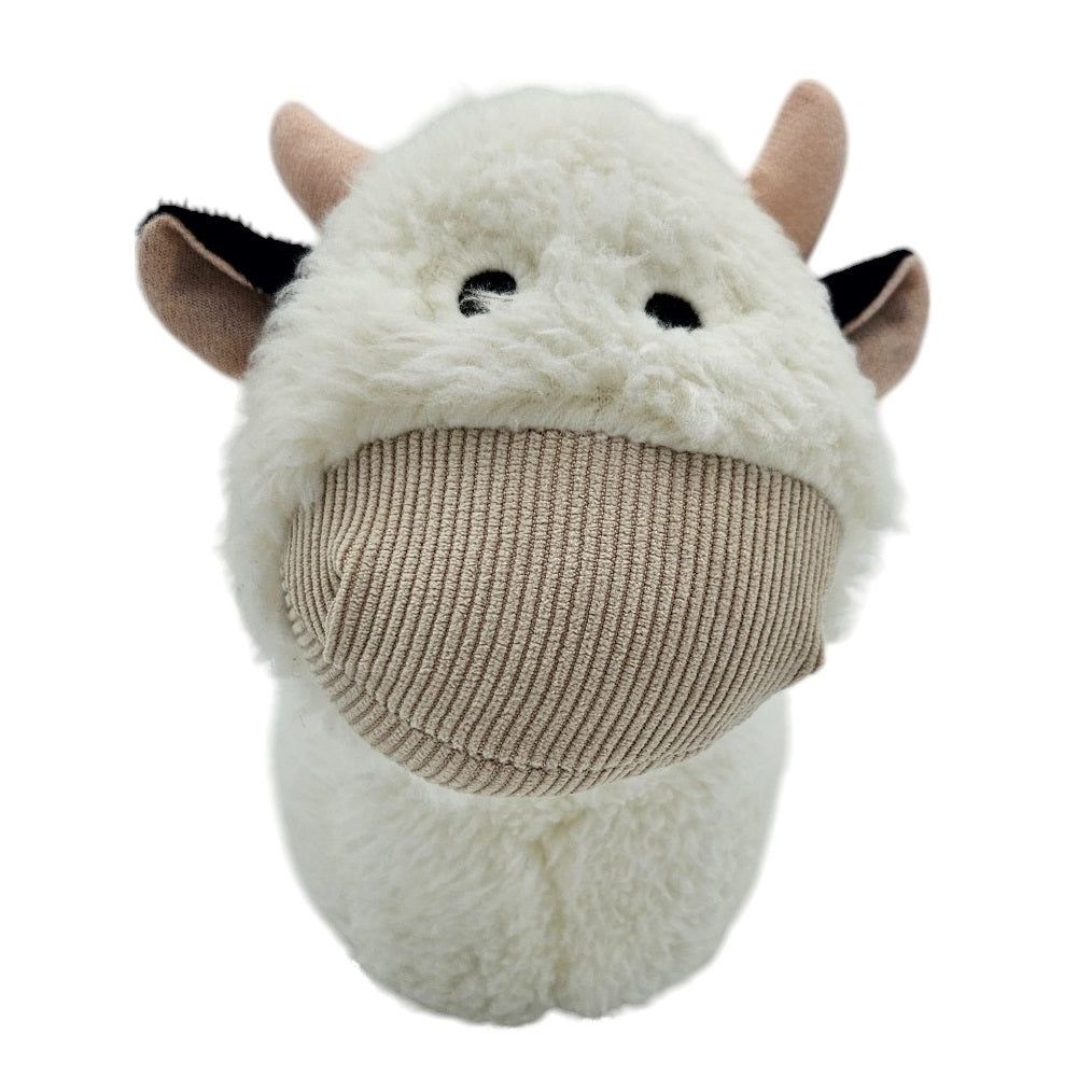 Door stopper door bag sheep cow dog door buffer for floor fabric and sand white beige