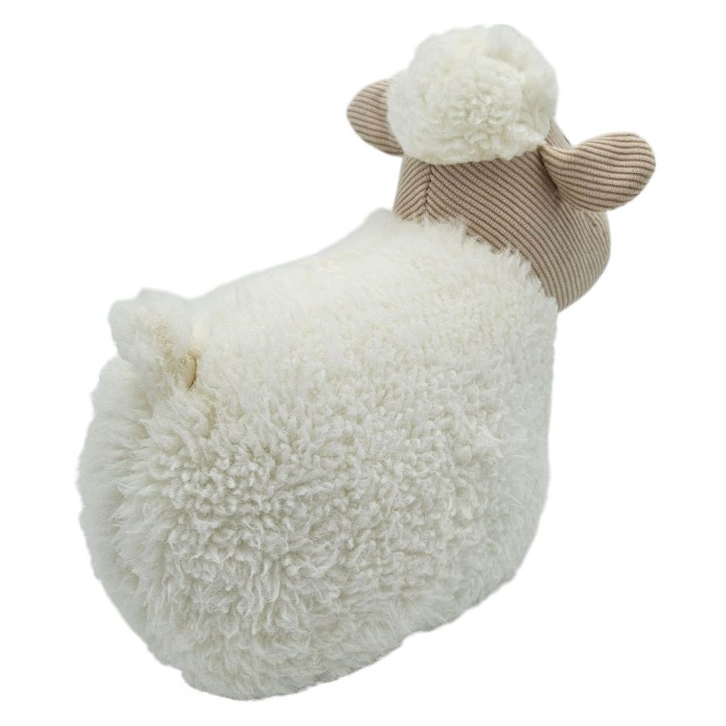 Door stopper door bag sheep cow dog door buffer for floor fabric and sand white beige