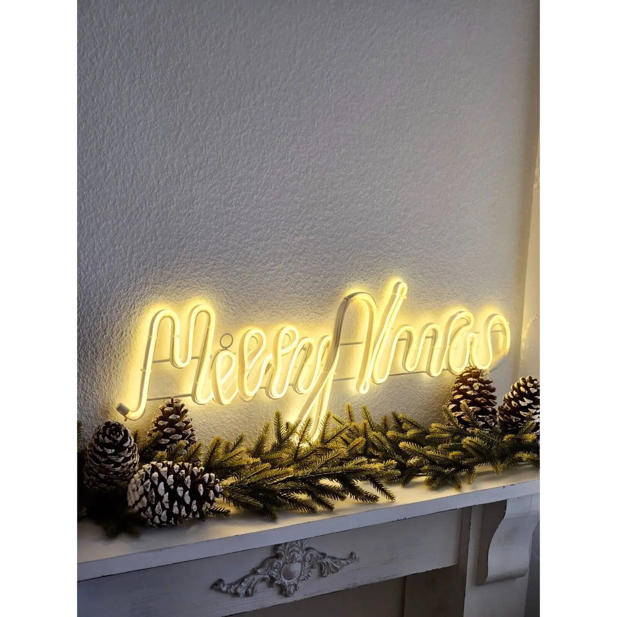 Christmas lights lettering Merry Xmas Merry Christmas LED warm white SALE