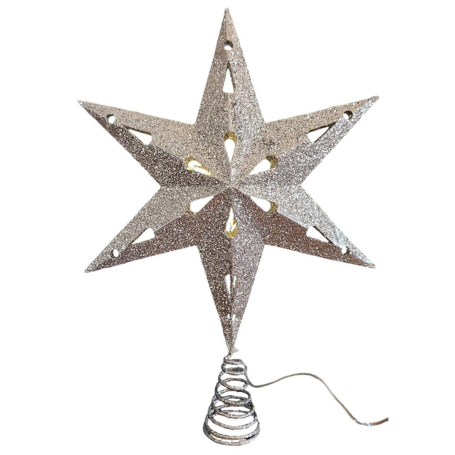 Christmas tree topper 35cm tree topper Christmas metal glitter LED star B-STOCK
