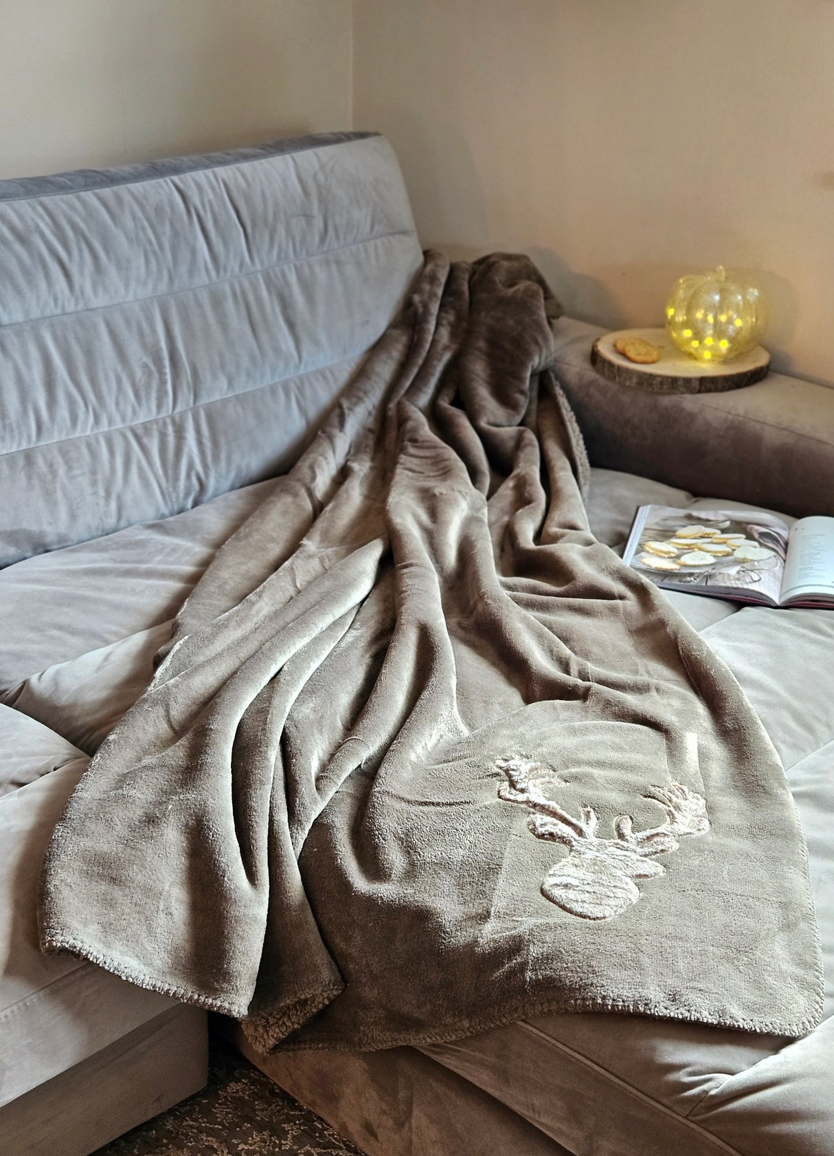 Blanket Cuddly blanket Bedspread Living blanket Deer Winter 150x200 cuddly soft