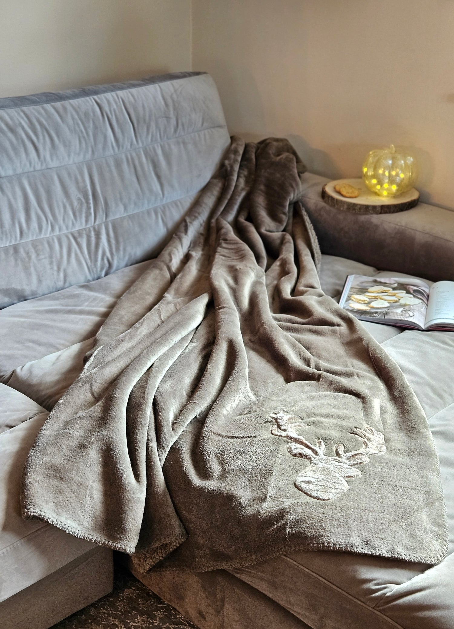 Blanket Cuddly blanket Bedspread Living blanket Deer Winter 150x200 cuddly soft