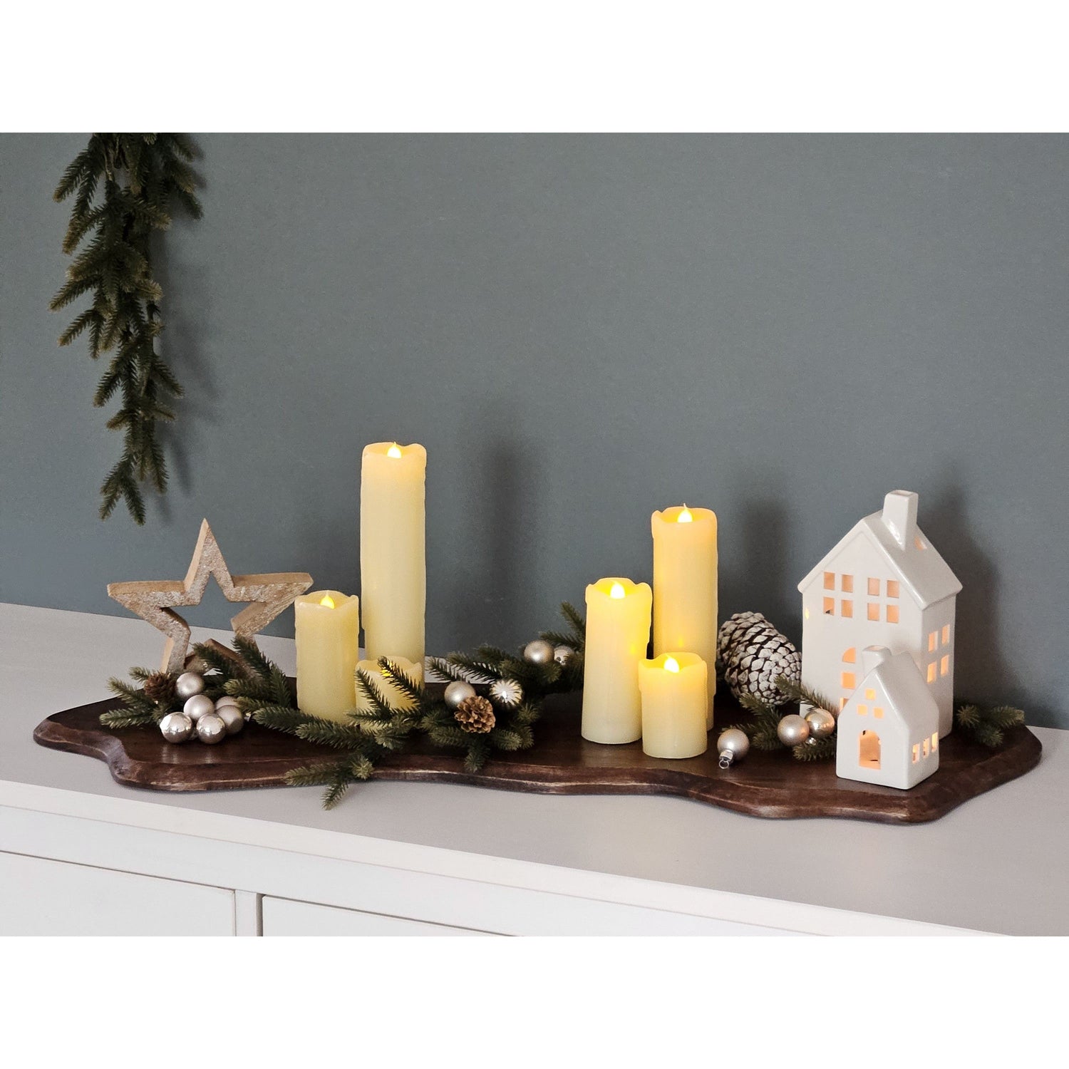 Cutting board XXL mango wood serving board plate wooden board long 80cm B-WARE