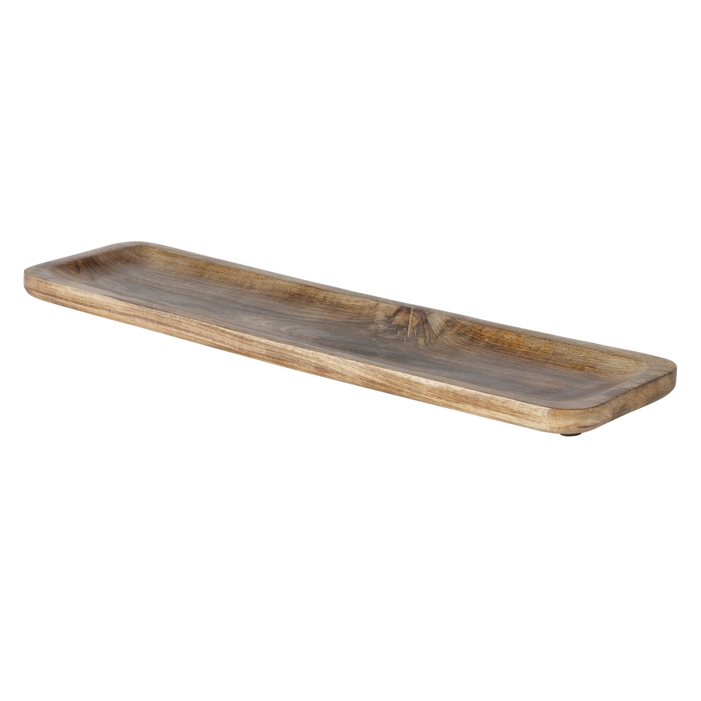 Decorative bowl long tray bowl table decoration rectangular XXL candle plate mango wood