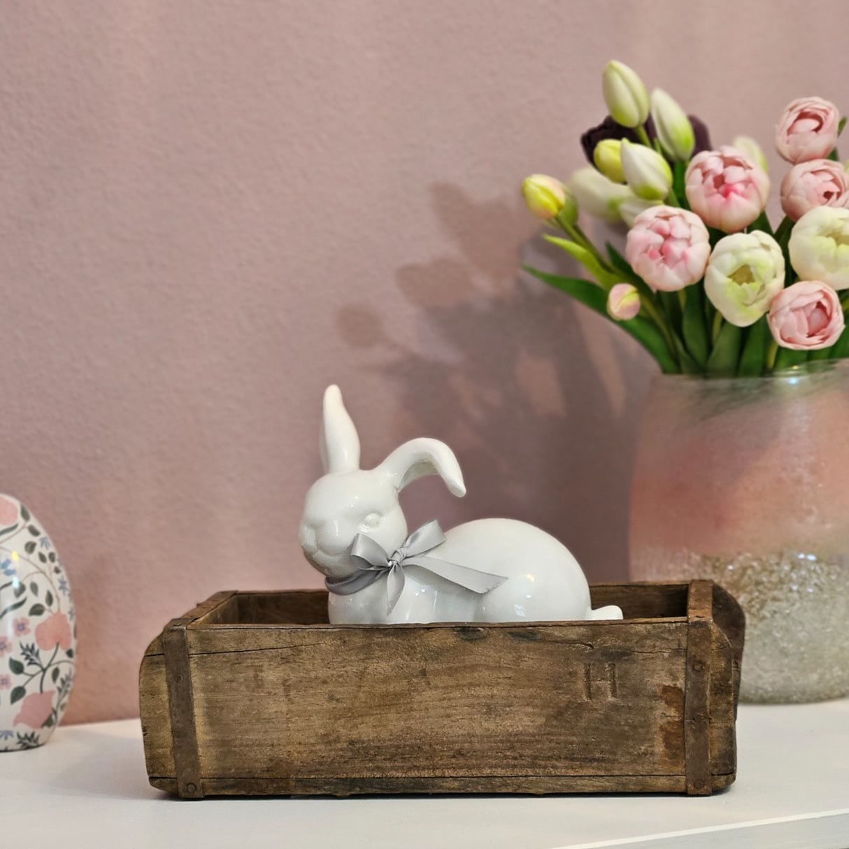 Holzkiste Ziegelform Ziegelsteinform Kiste recyceltes Holz Kasten 31 cm Original rustikal