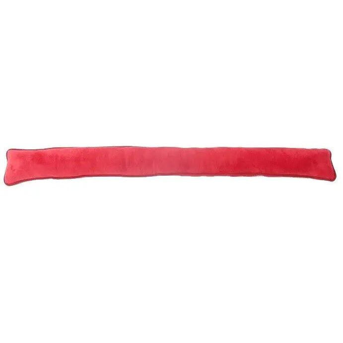 Draft stopper Wind stopper Door wind stopper Draught excluder Microfiber 90 cm Dark Red