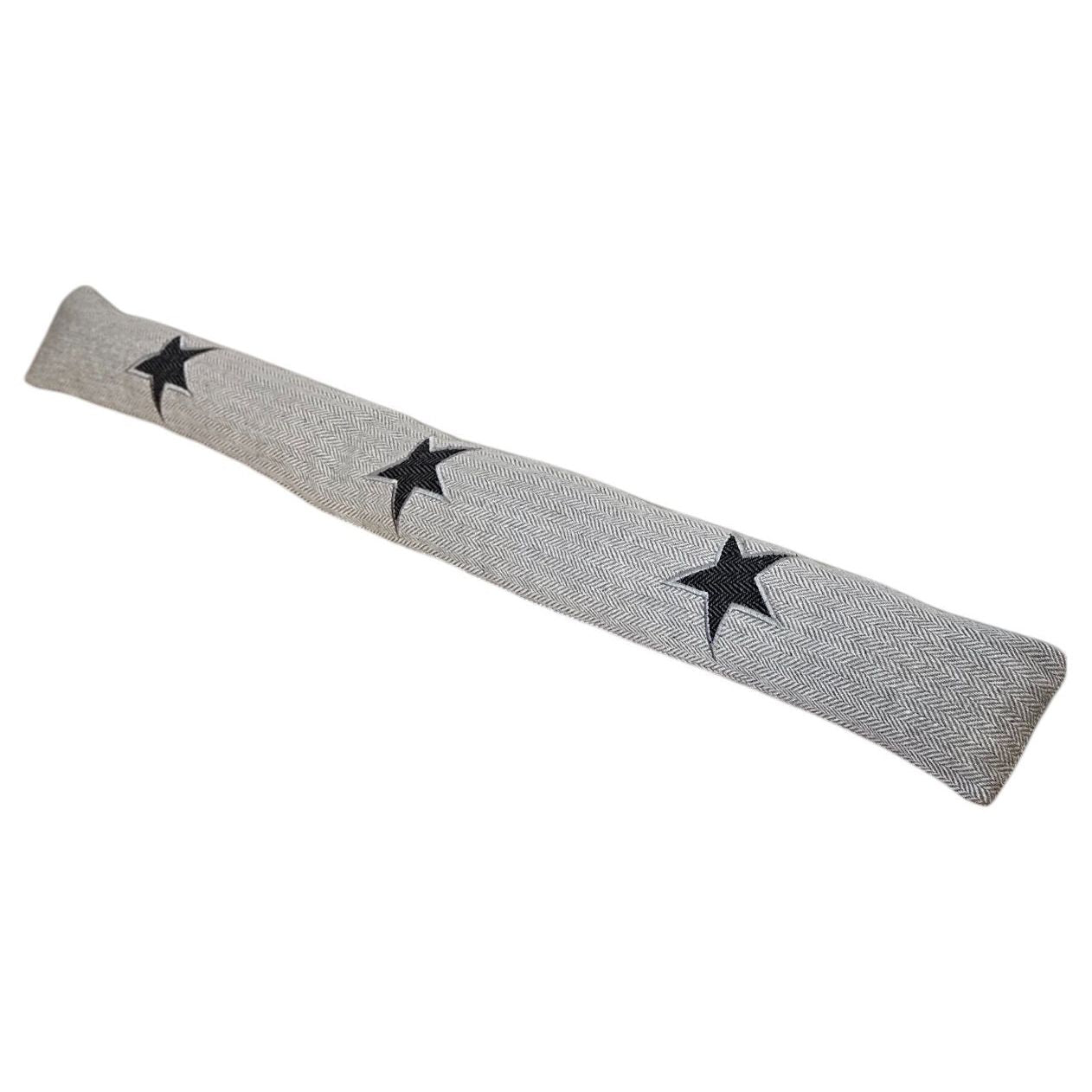 Draft stopper Wind stopper Door seal Doormat Star grey 90x10 cm