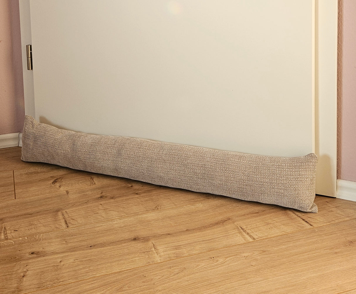 Draft stopper door seal door wind stopper doors and windows fabric grey cream beige 90 cm