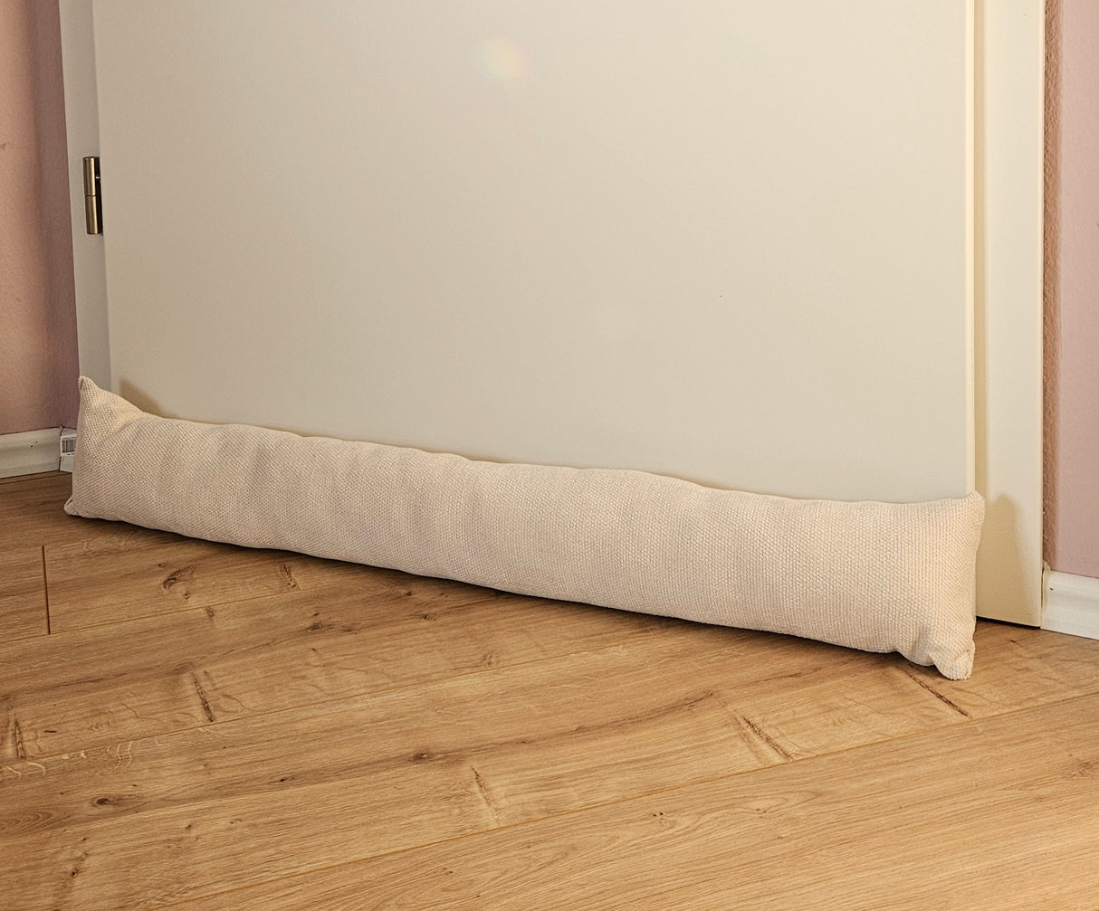Draft stopper door seal door wind stopper doors and windows fabric grey cream beige 90 cm