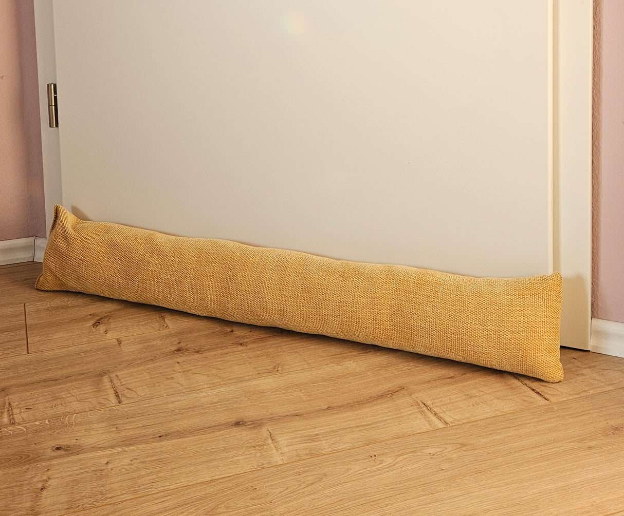 Draft stopper door seal door wind stopper doors and windows fabric grey cream beige 90 cm