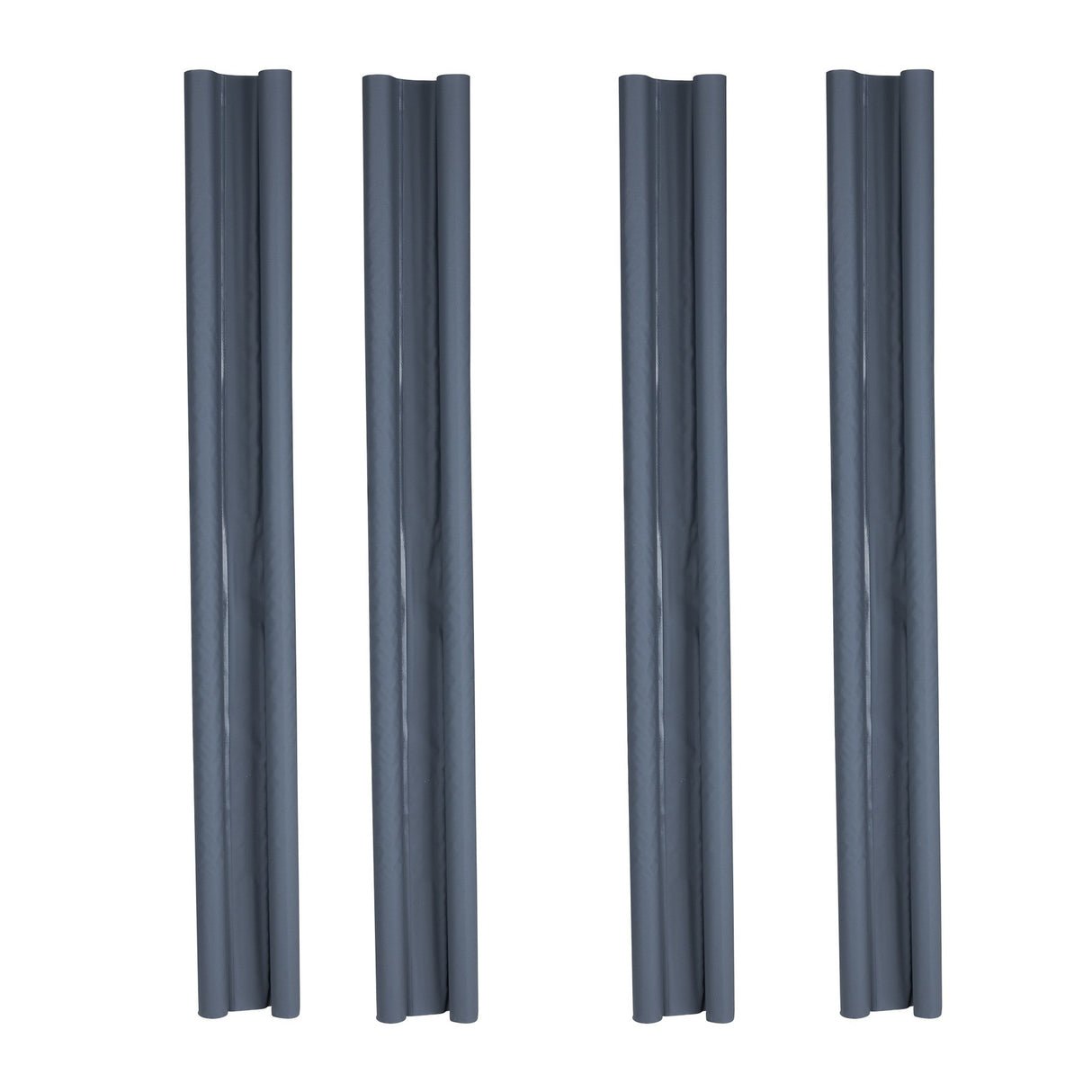 Draft stopper double seal door seal grey energy saving set of 2 95 cm can be shortened