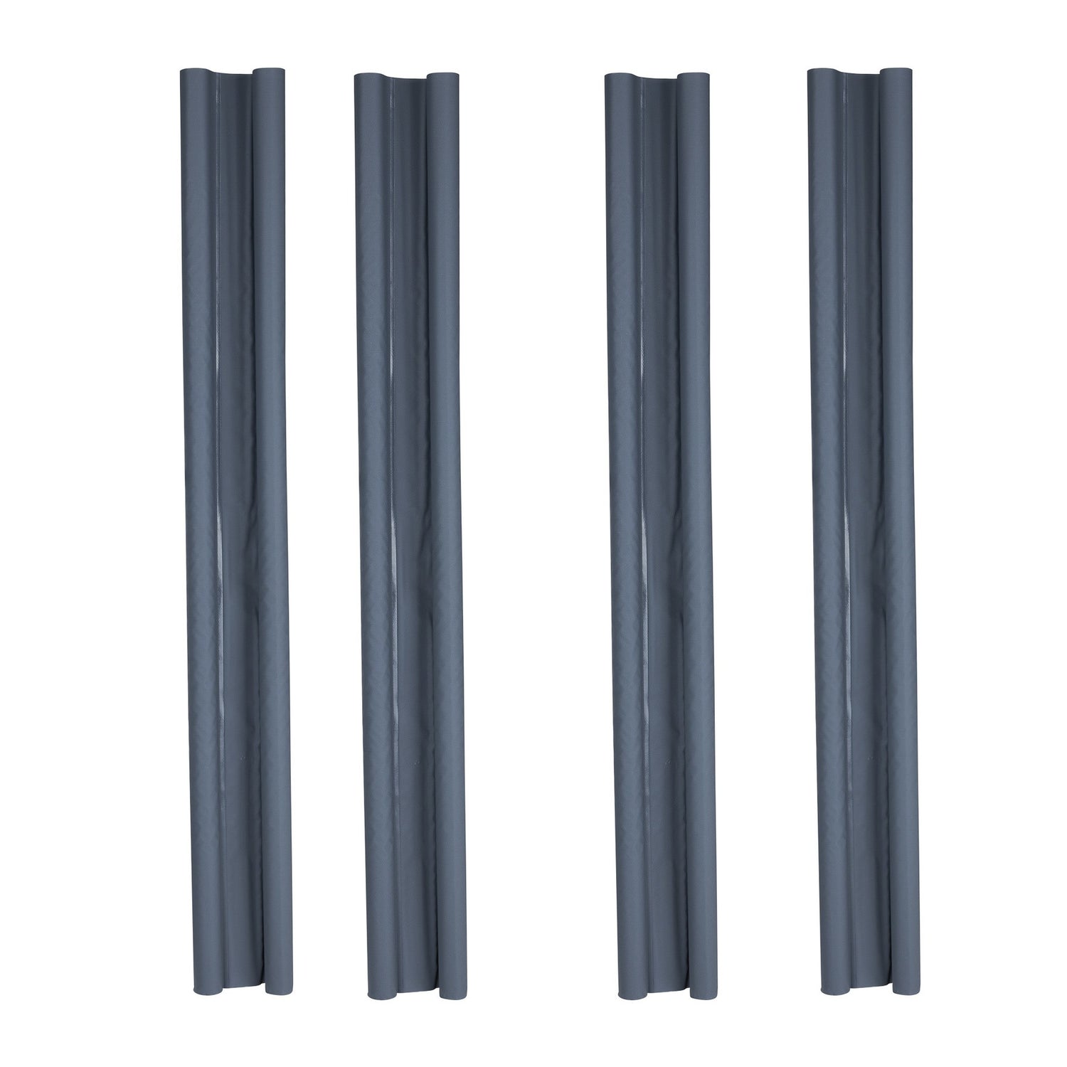 Draft stopper double seal door seal grey energy saving set of 2 95 cm can be shortened