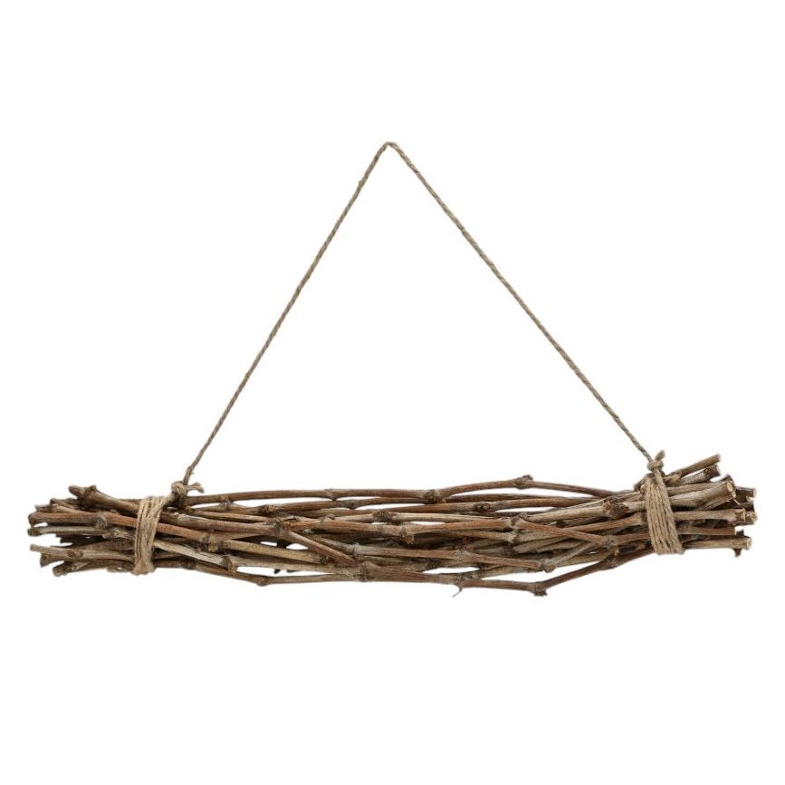 Decorative branches 60 cm wooden window hanger brown natural decorative branches window decoration country house
