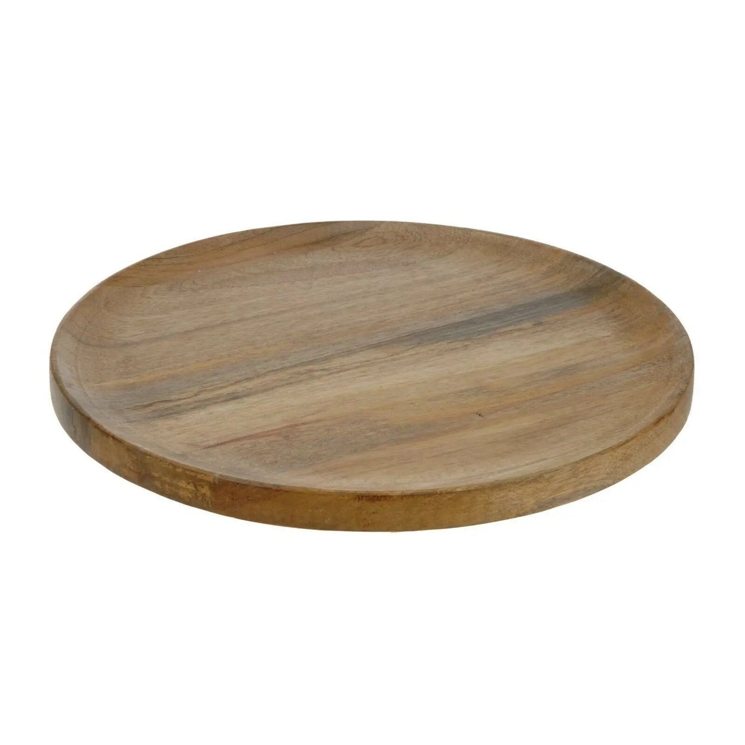 Teller Holzteller Mango Dekoteller Tischdeko Mangoholz Deko Schale Holz Ø 37-38