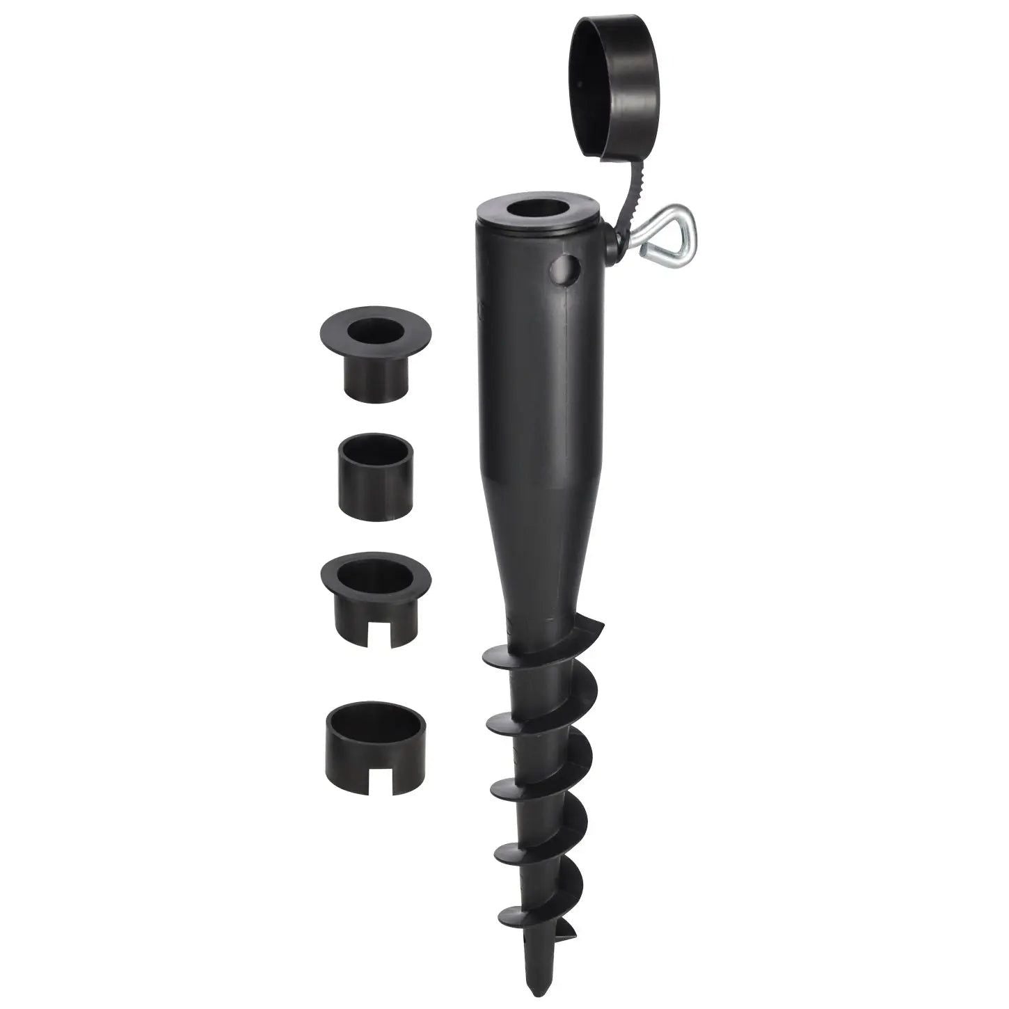 Ground sleeve lawn spike for parasols 25 to 45 mm screw-in ground sleeve incl.4