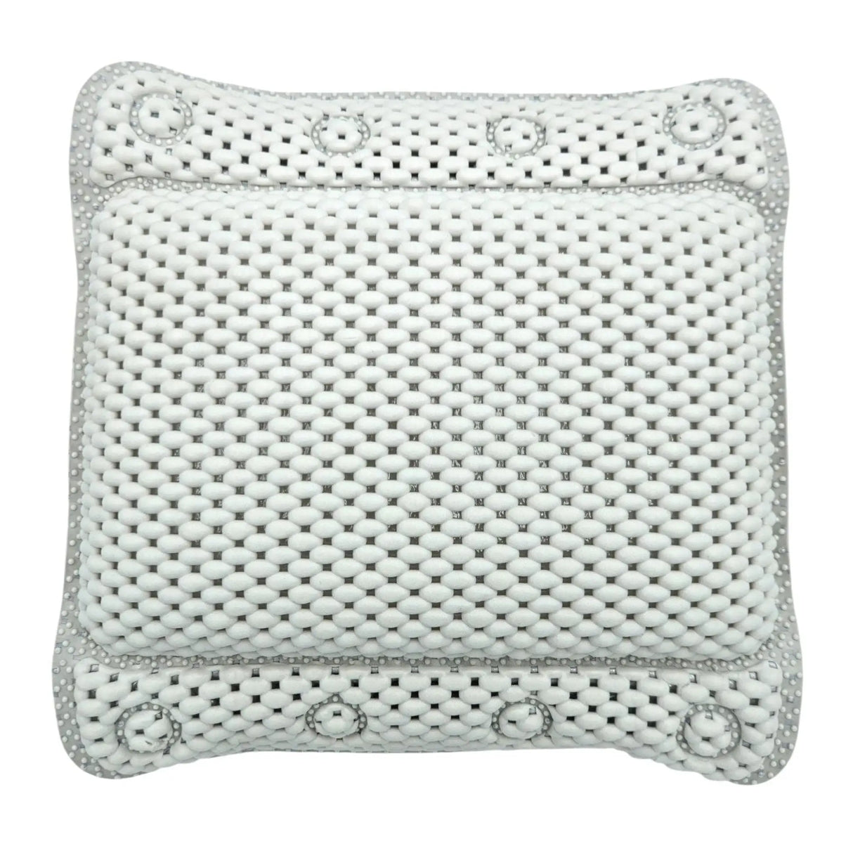 Badewannenkissen grau weiß blau Badekissen mit Saugnäpfen Spa Wannenkissen Kopfkissen - Badewannenkissen