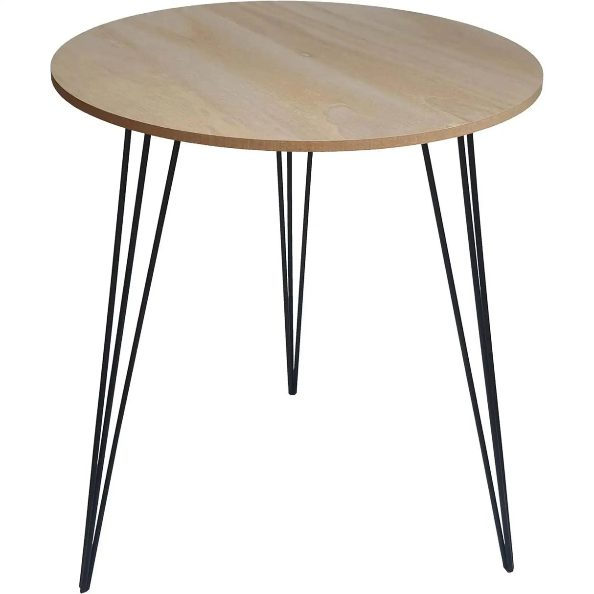 Beistelltisch Couchtisch rund Holz Metall Tisch Nachttisch Holztisch Ø 40 cm - Beistelltisch