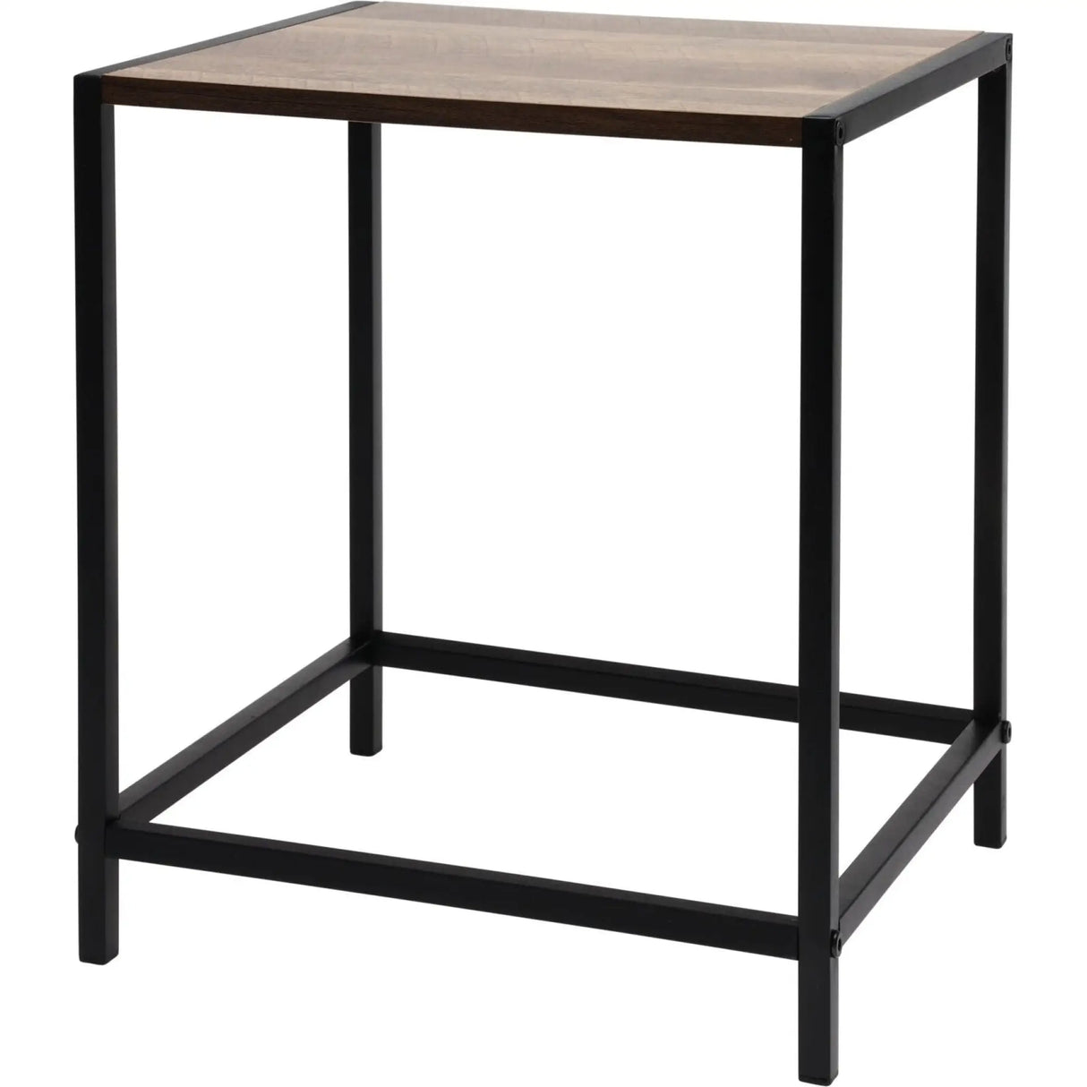 Beistelltisch Metall Holz Couchtisch Kaffeetisch Tisch Nachttisch schwarz Indoor - Beistelltisch
