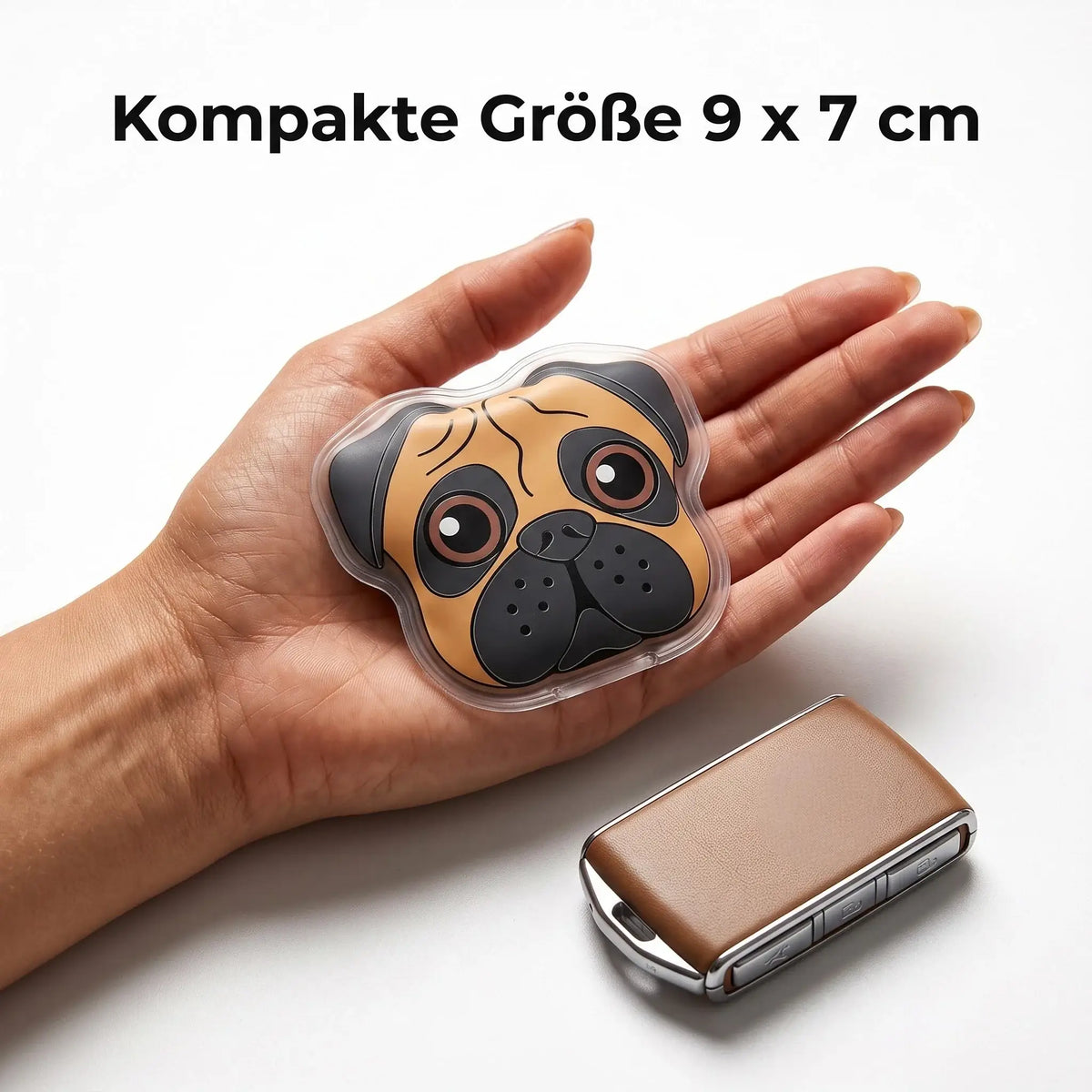 Handwärmer Mops 3er Set – wiederverwendbare Taschenwärmer - Handwärmer